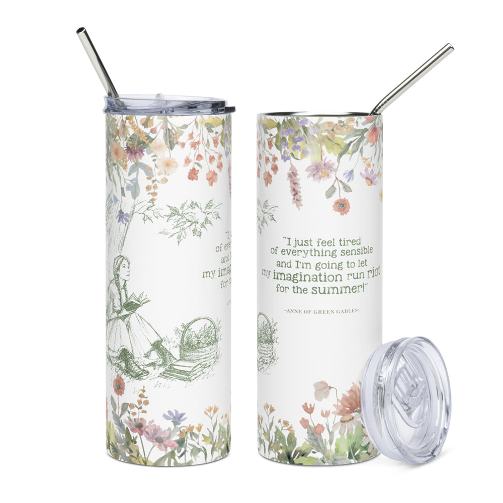 Anne of Green Gables Summer Quote Floral Tumbler