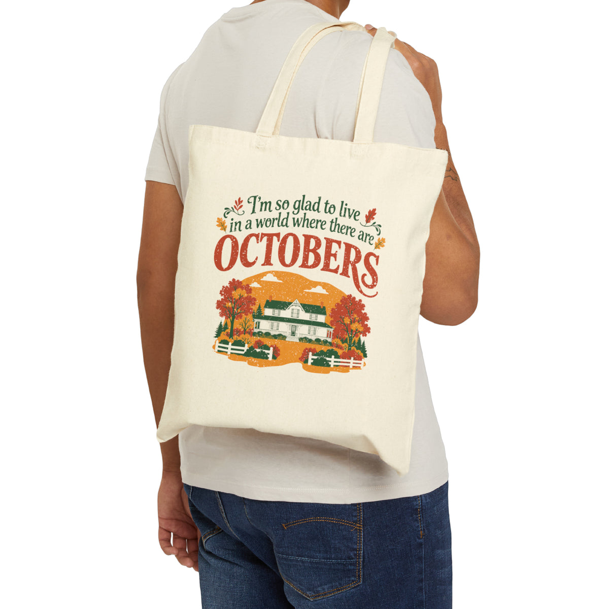 Vintage October Green Gables Tote Bag