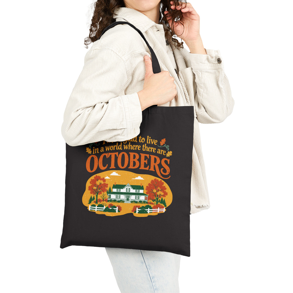 Vintage October Green Gables Tote Bag