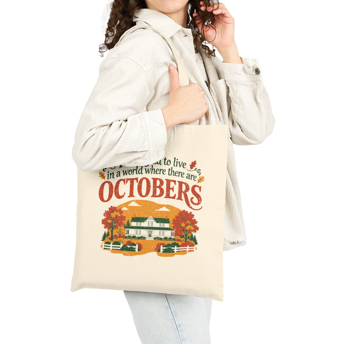 Vintage October Green Gables Tote Bag