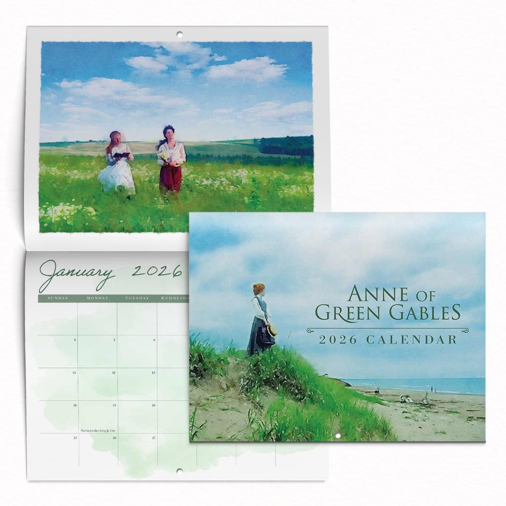 Anne of Green Gables 2026 Watercolor Wall Calendar