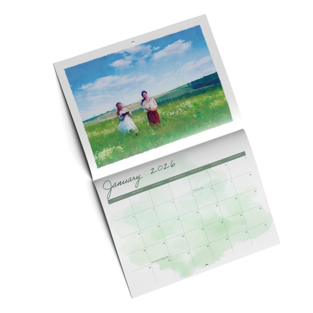 Anne of Green Gables 2026 Watercolor Wall Calendar