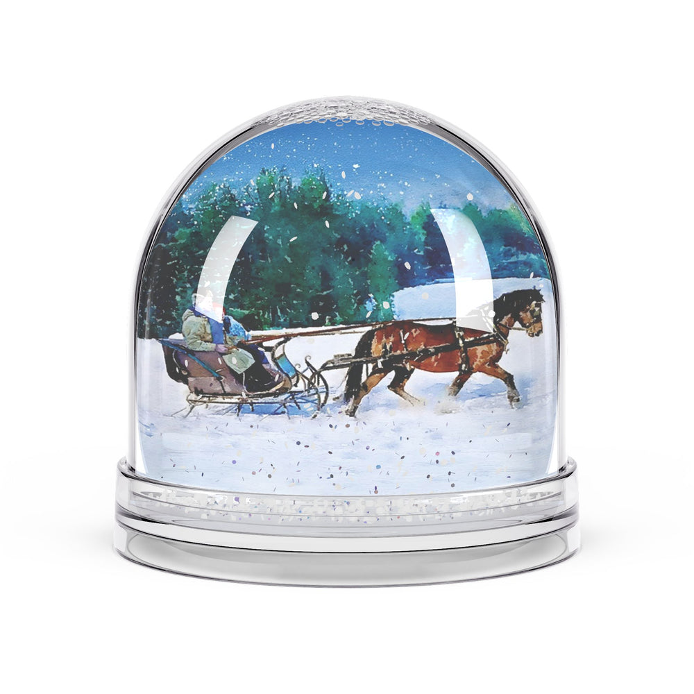 Morning Sleigh Ride Snow Globe