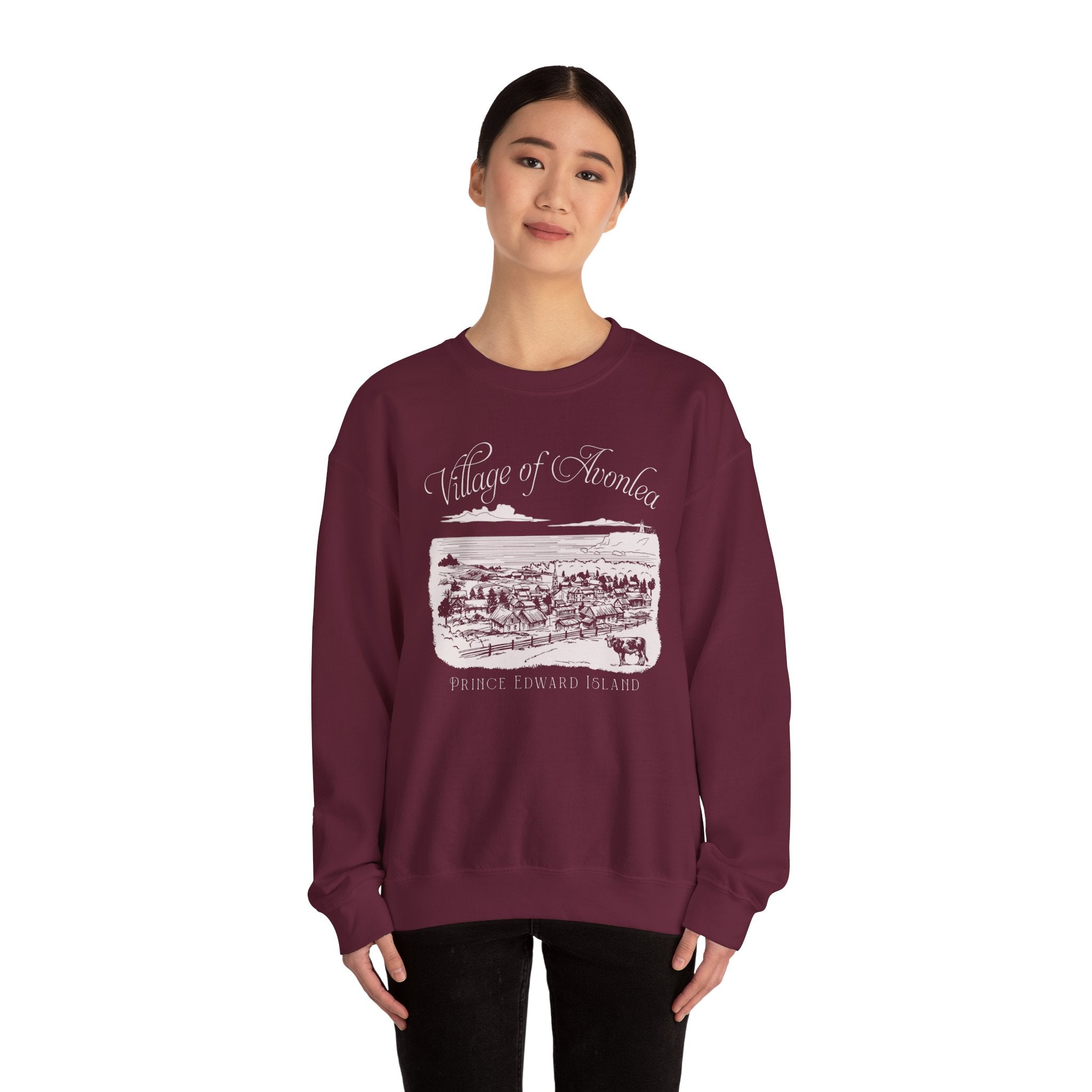 Vintage Village of Avonlea Illustration Sweatshirt