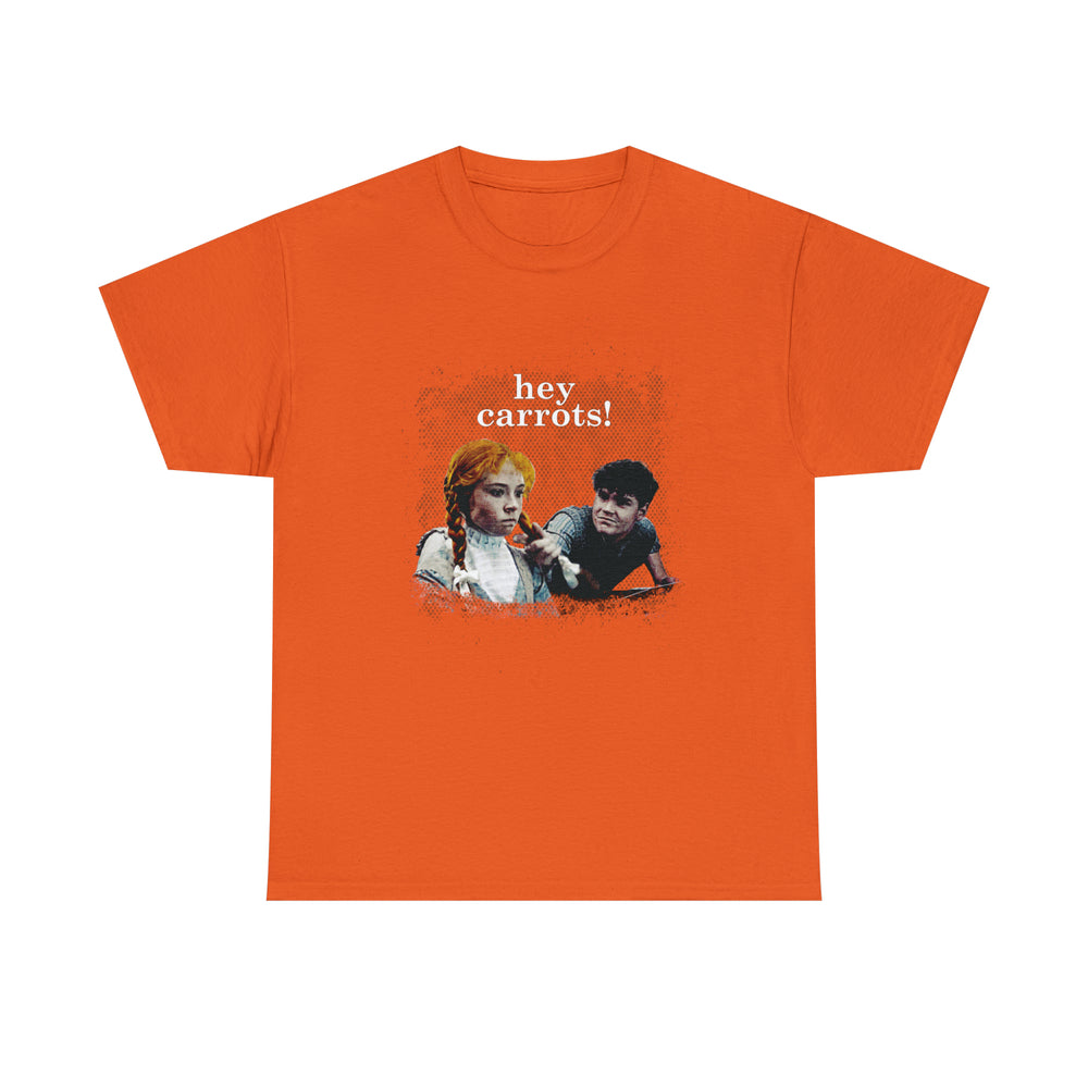 Distressed "Hey Carrots!" Heavy Cotton T-shirt