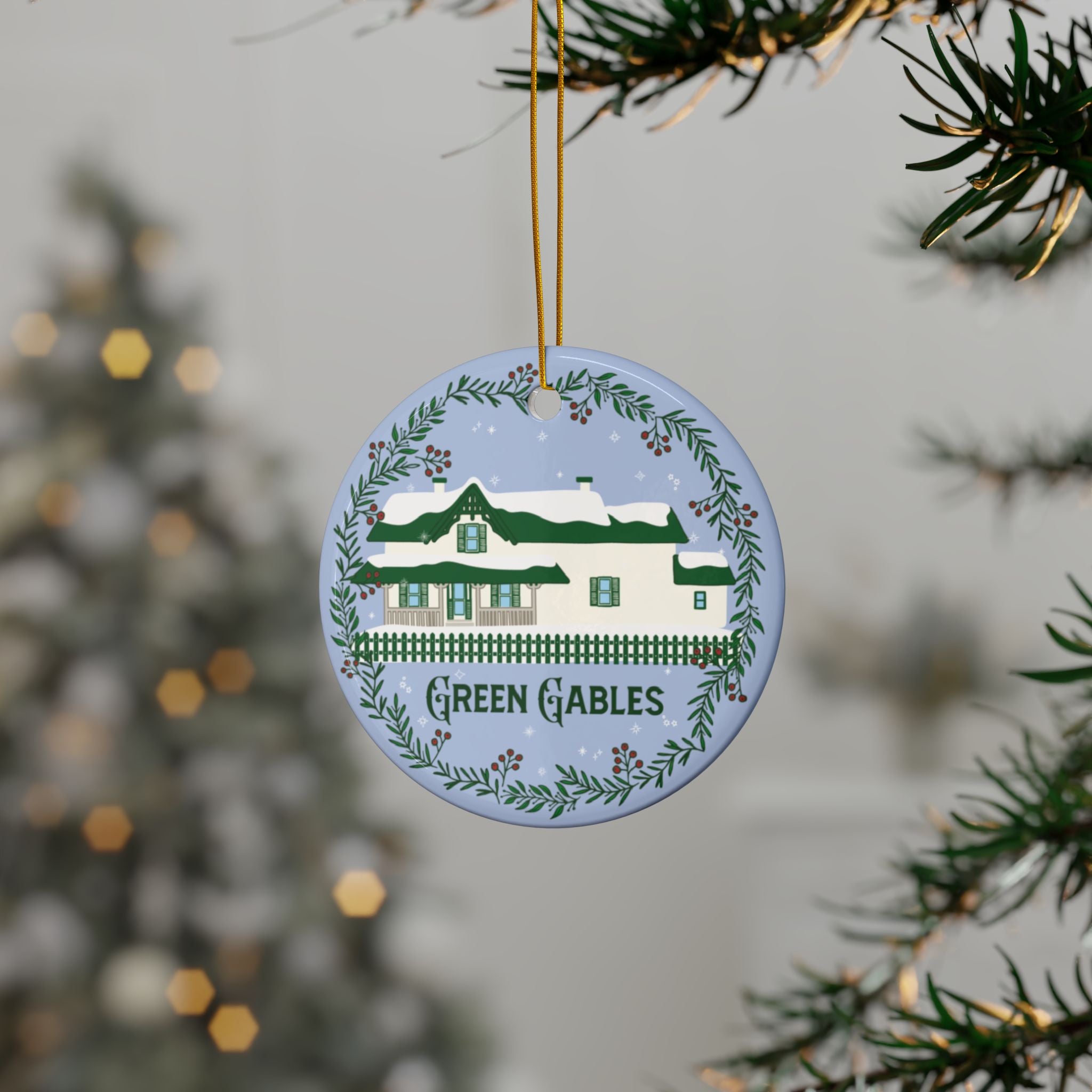 "Green Gables White Christmas" Ornament