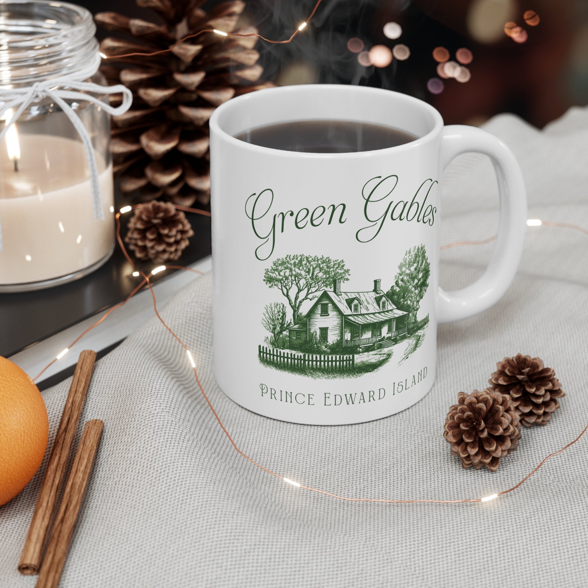 Vintage Green Gables Illustration Mug