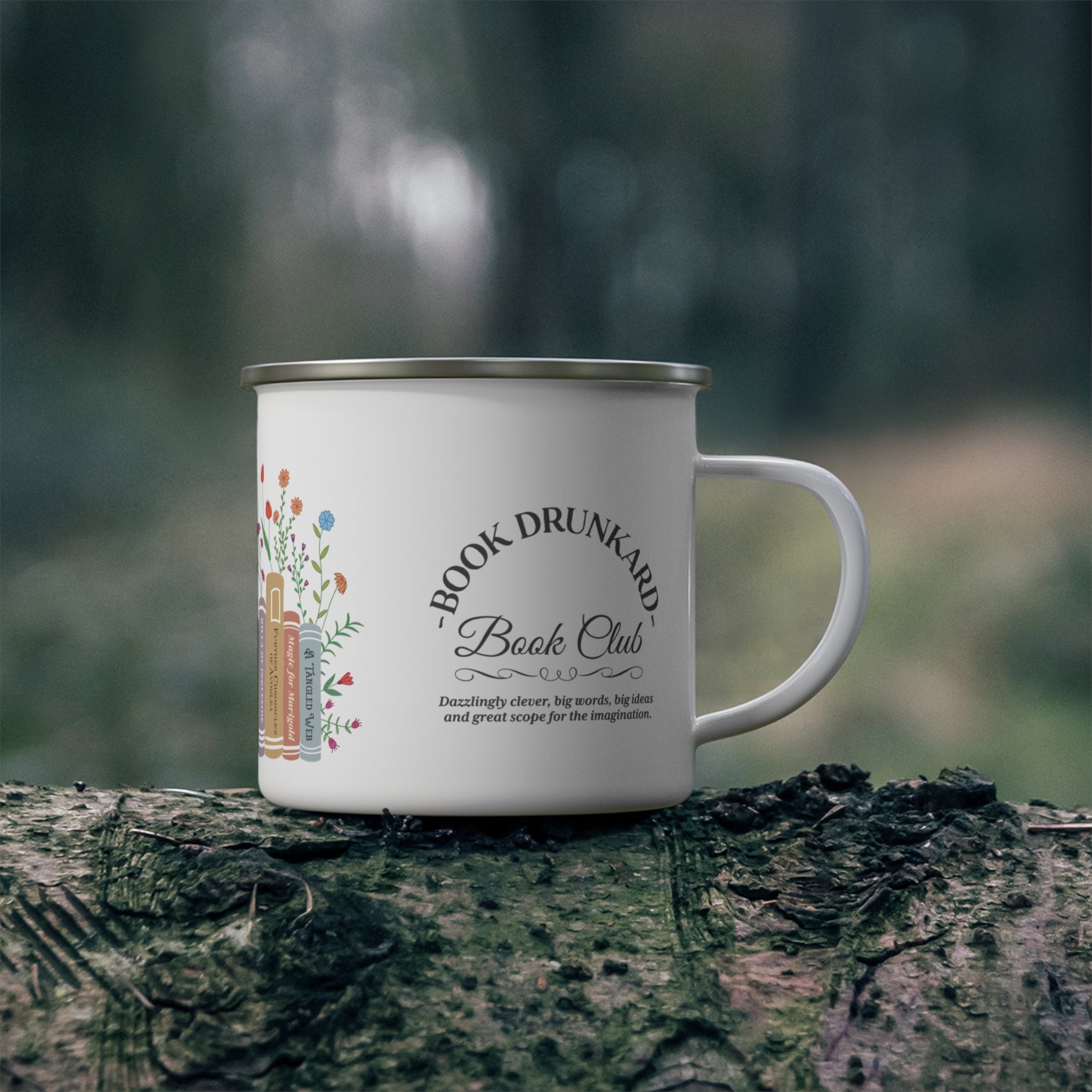 Book Drunkard Book Club Enamel Mug