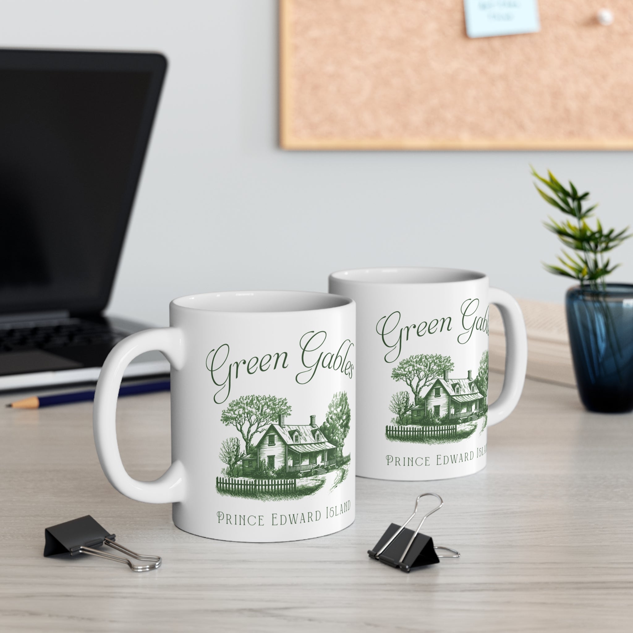 Vintage Green Gables Illustration Mug