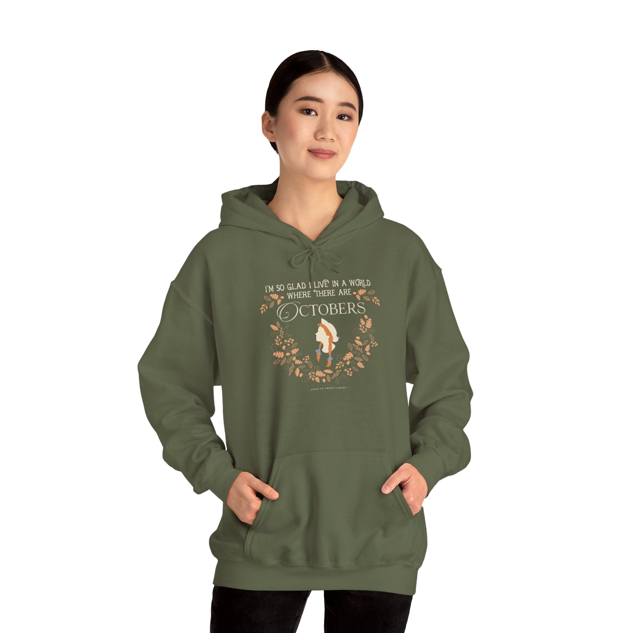 Anne Crest October Quote Hoodie