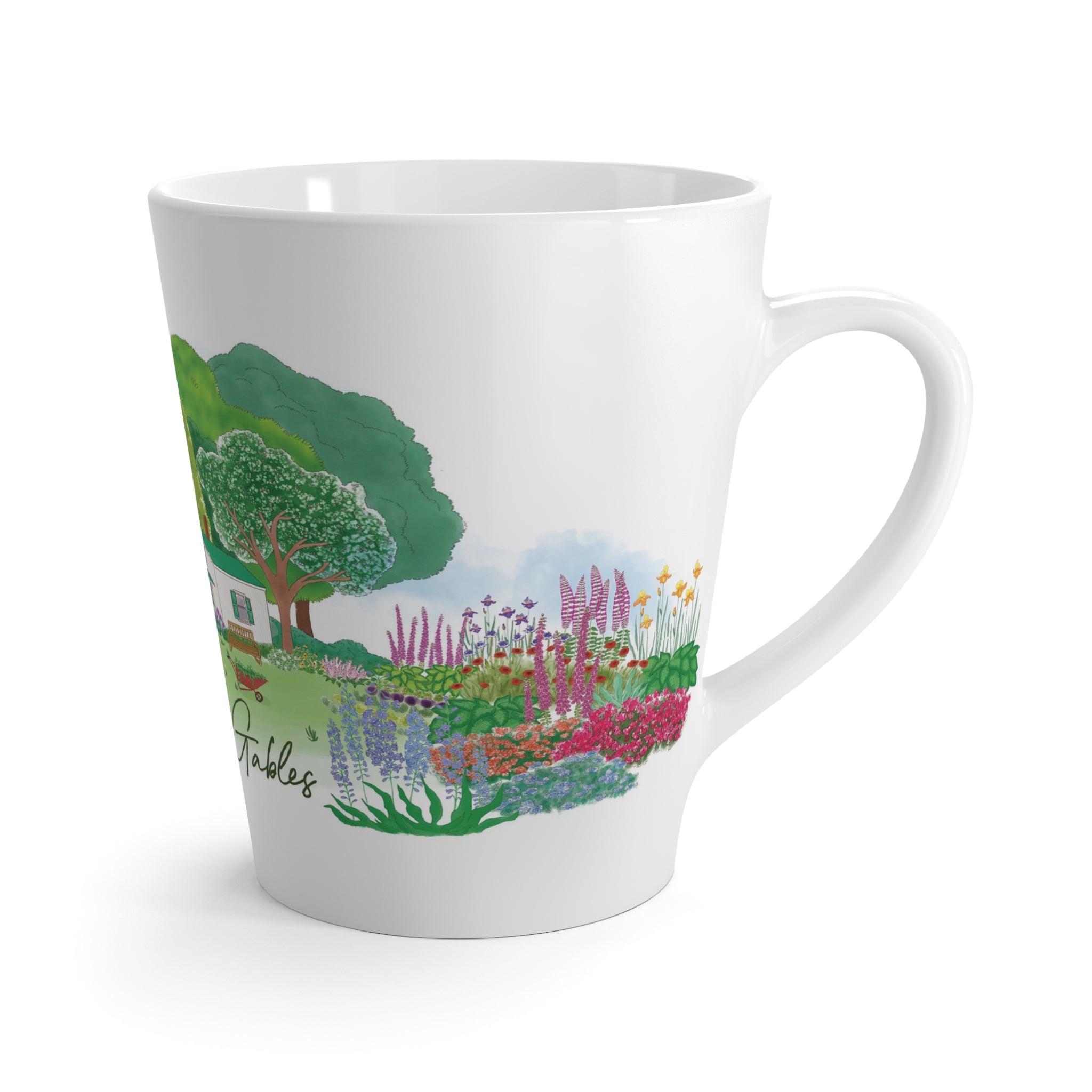 Green Gables Blooming Garden Latte Mug