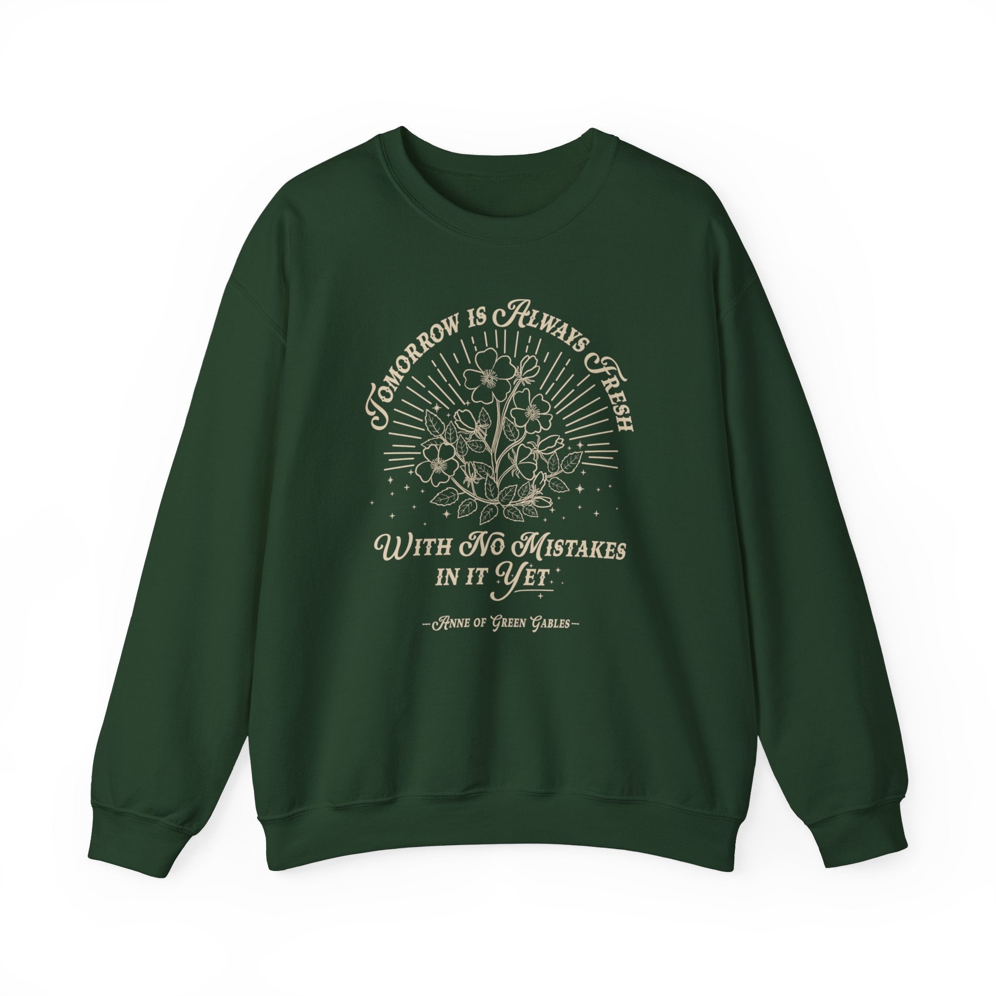 "Tomorrow Is Always Fresh" Graphic Crewneck Sweatshirt