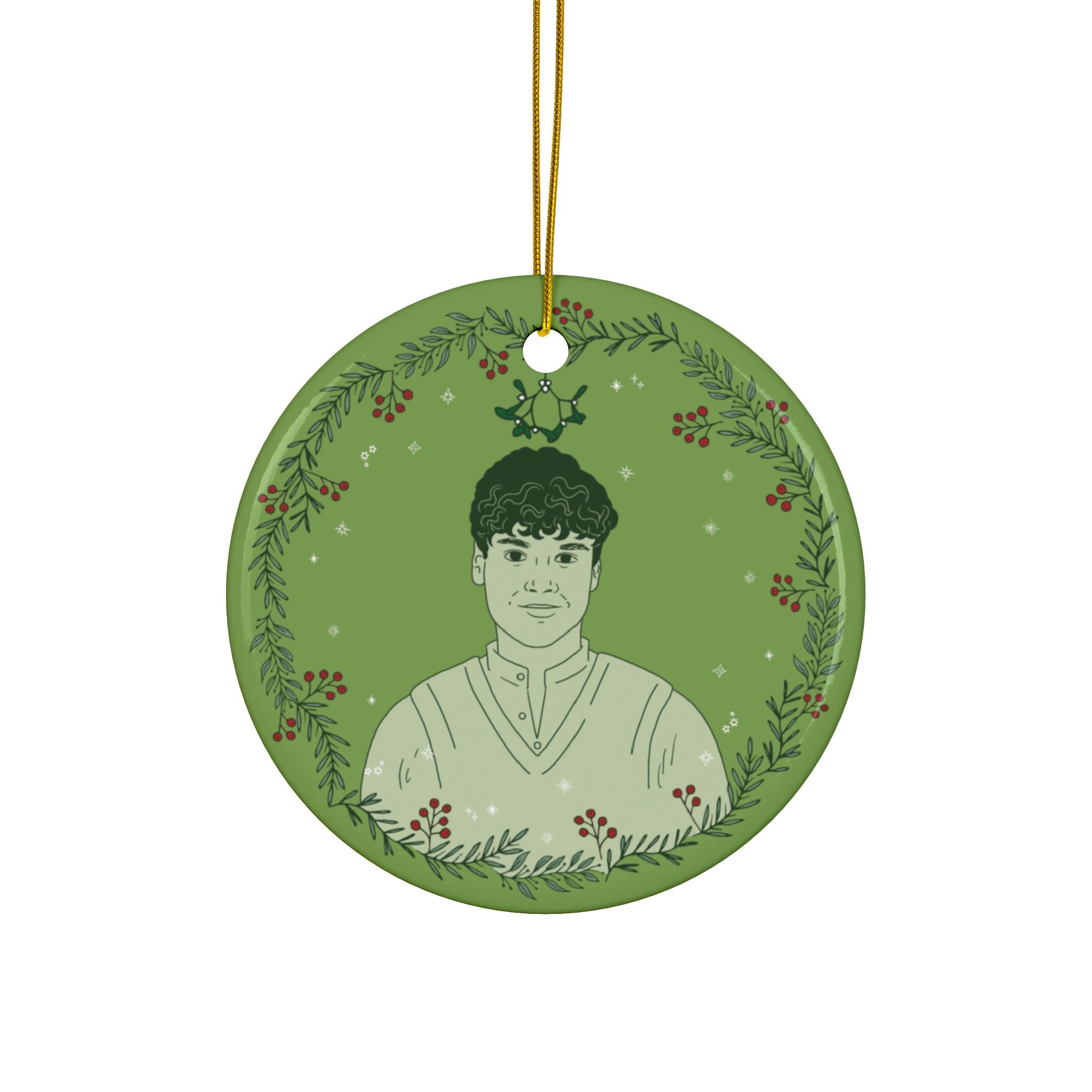 Anne & Gilbert Mistletoe Ceramic Ornament
