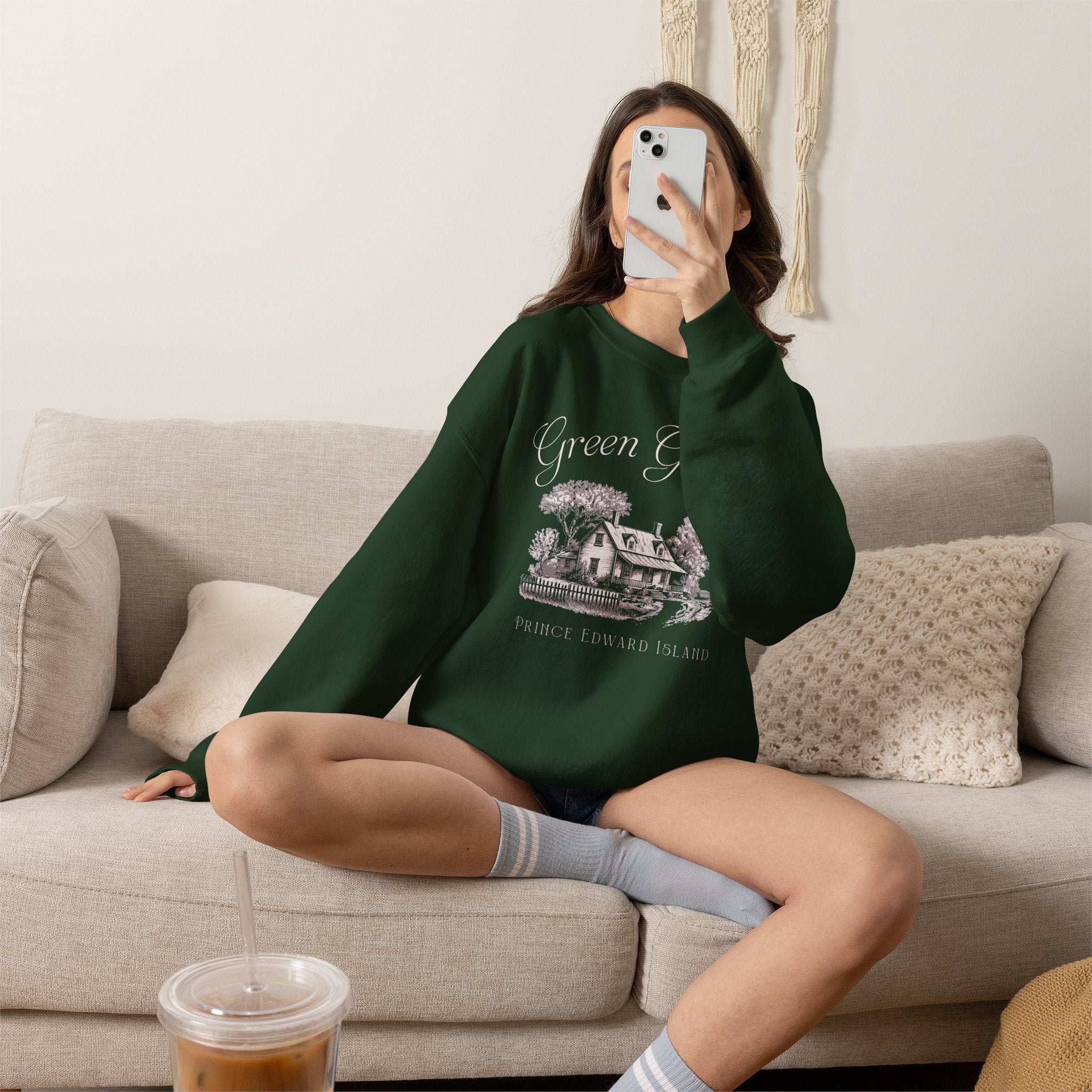 Vintage Green Gables Illustration Exclusive Sweatshirt