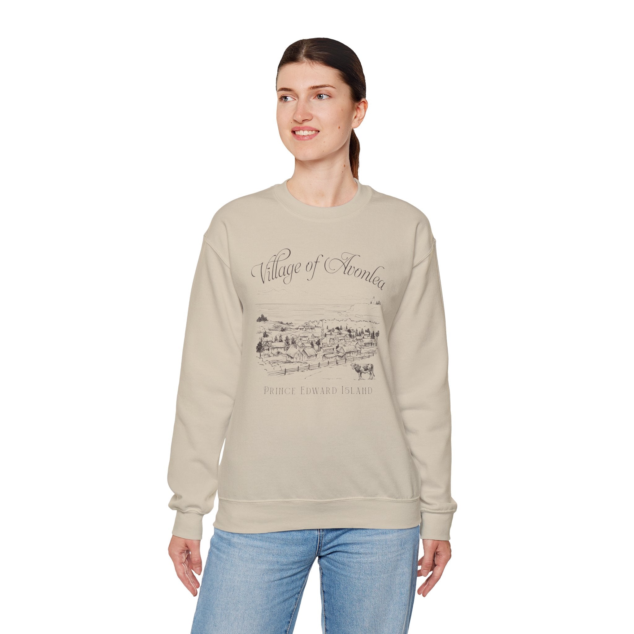 Vintage Village of Avonlea Illustration Sweatshirt