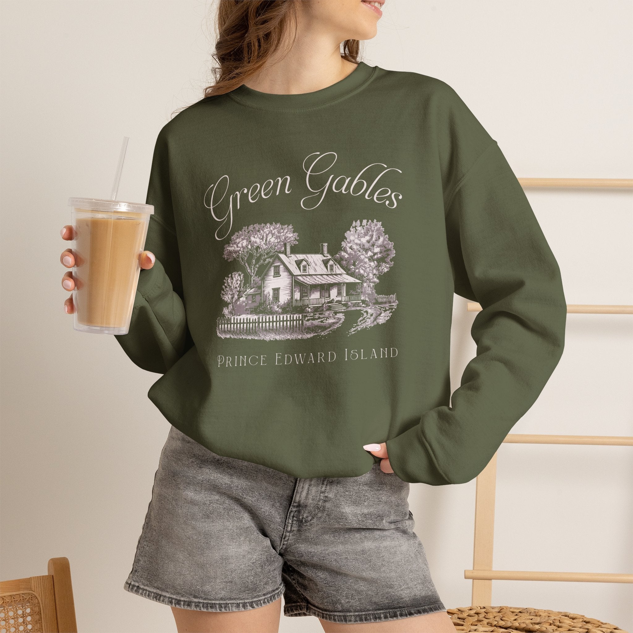 Vintage Green Gables Illustration Exclusive Sweatshirt
