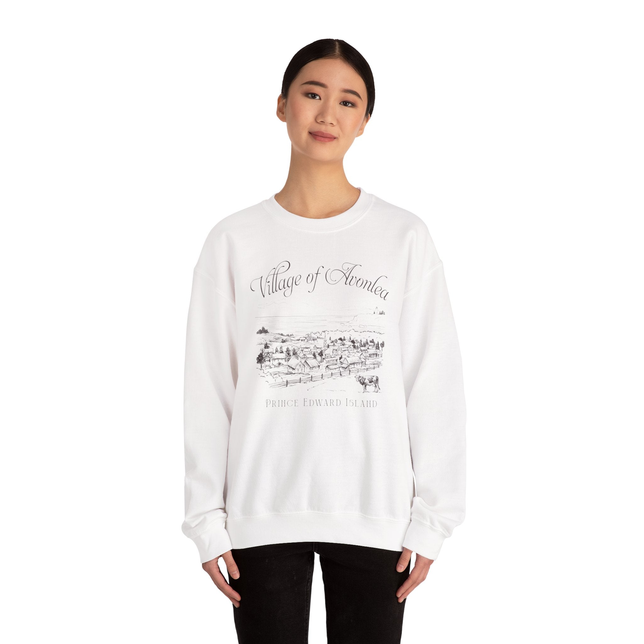 Vintage Village of Avonlea Illustration Sweatshirt