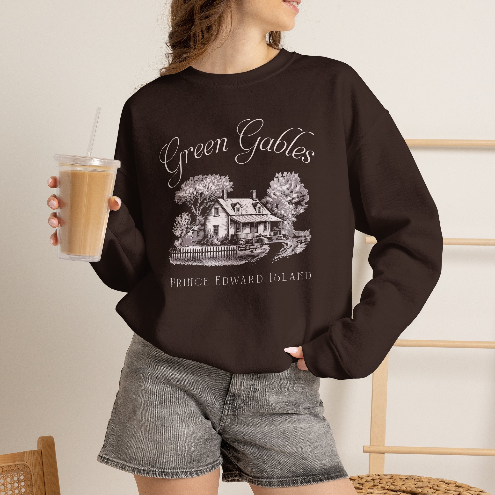 Vintage Green Gables Illustration Exclusive Sweatshirt