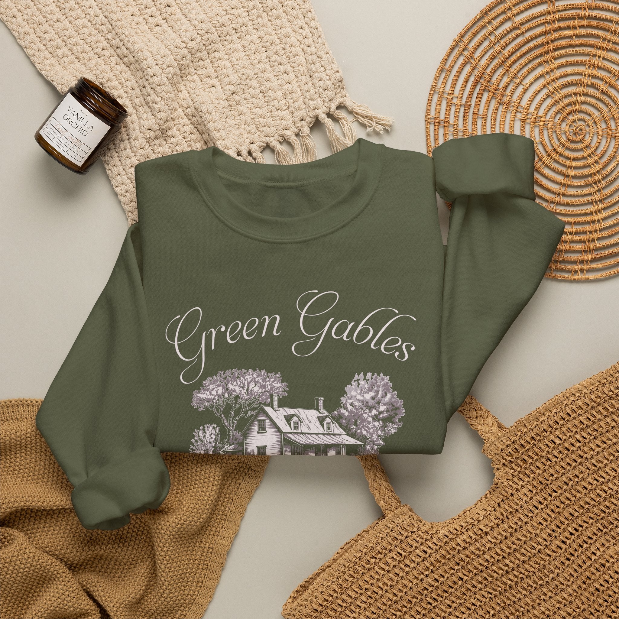 Vintage Green Gables Illustration Exclusive Sweatshirt