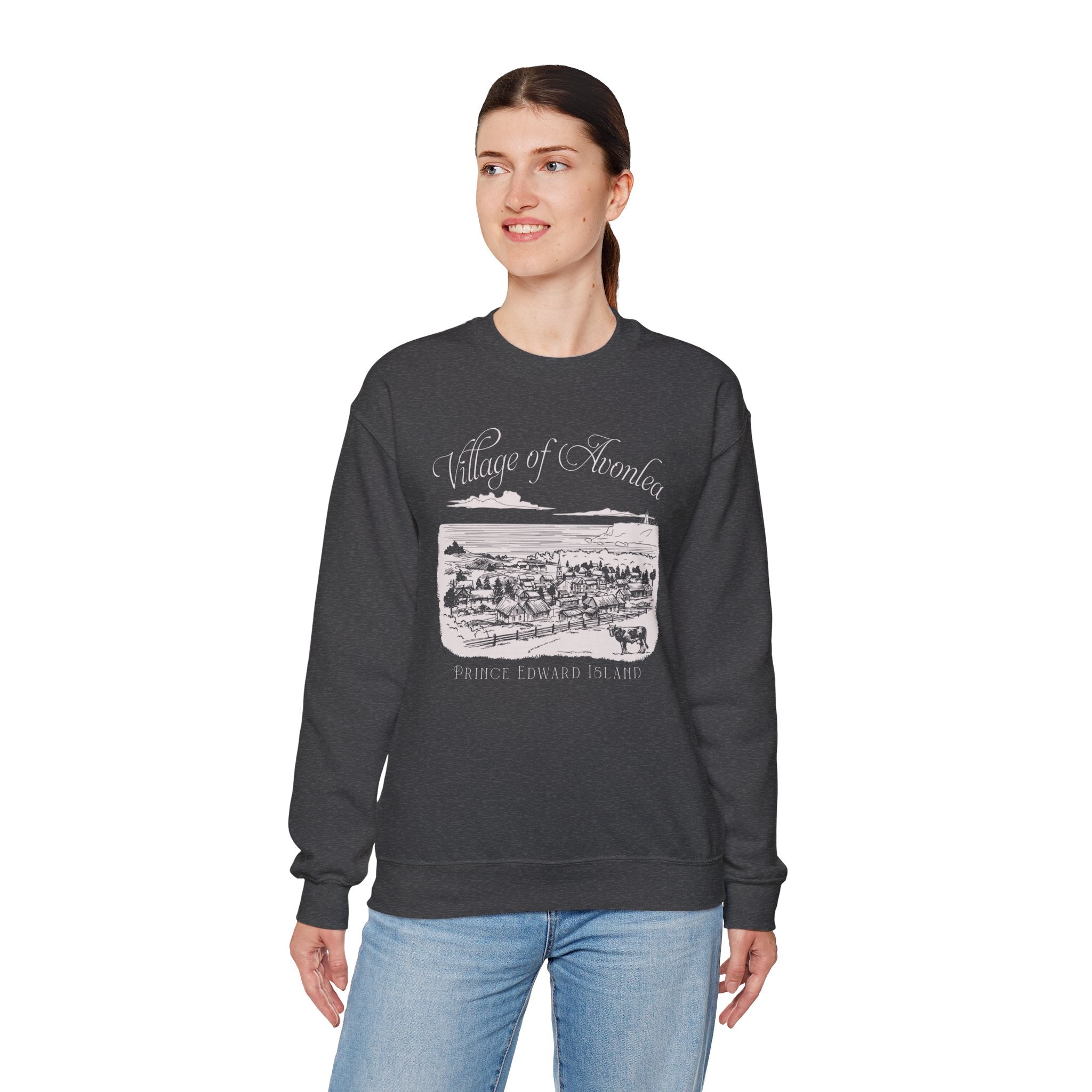 Vintage Village of Avonlea Illustration Sweatshirt