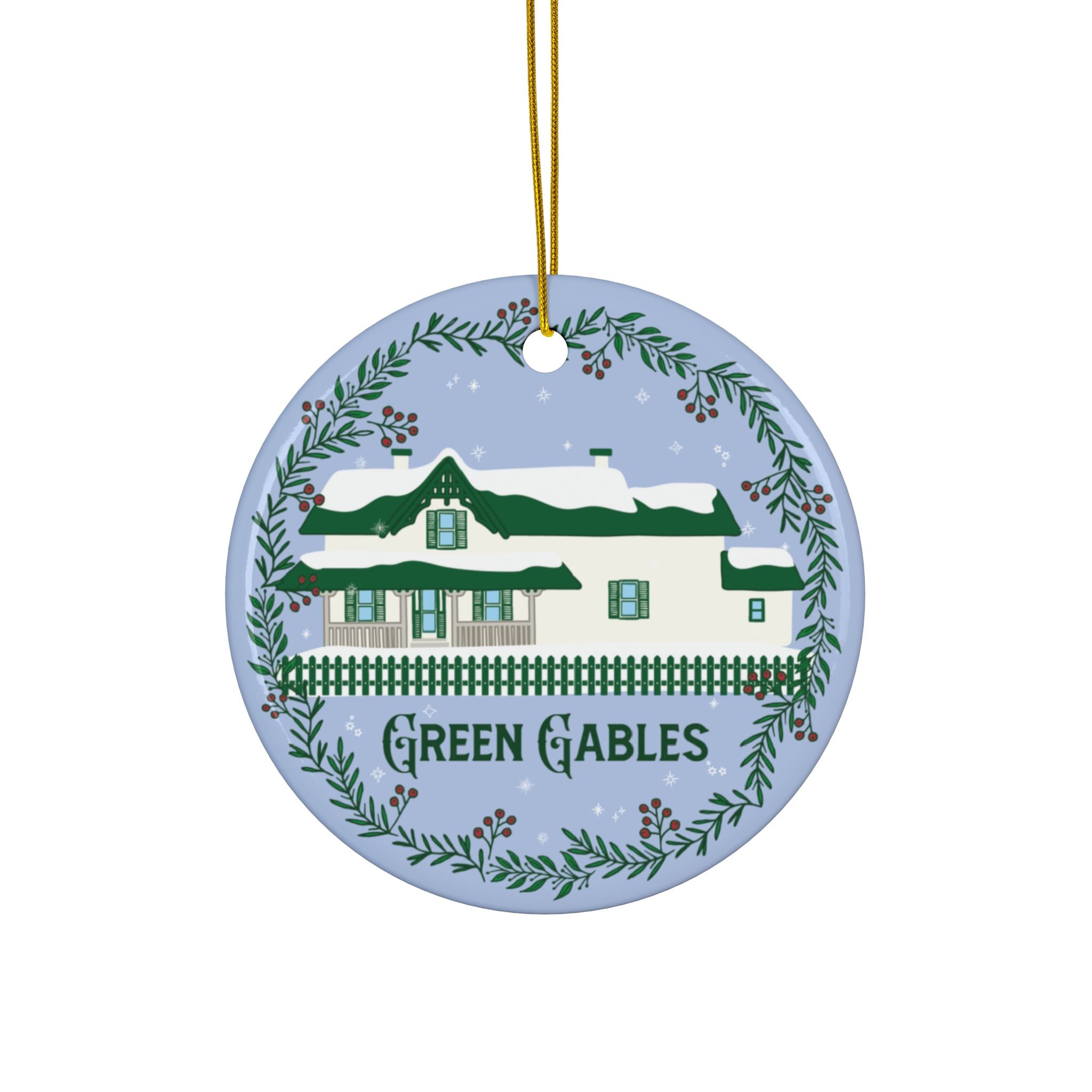 "Green Gables White Christmas" Ornament