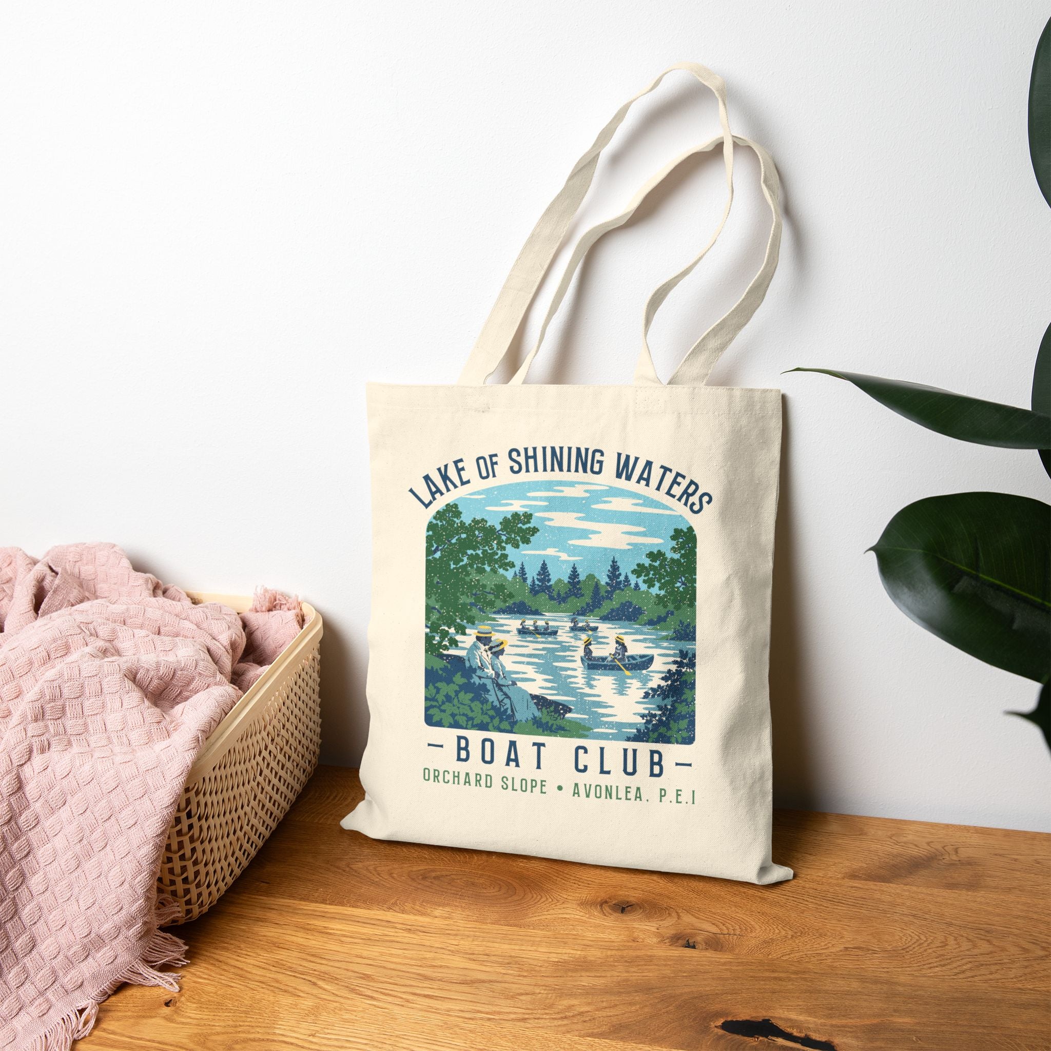 Lake of Shining Waters Boat Club Tote Bag