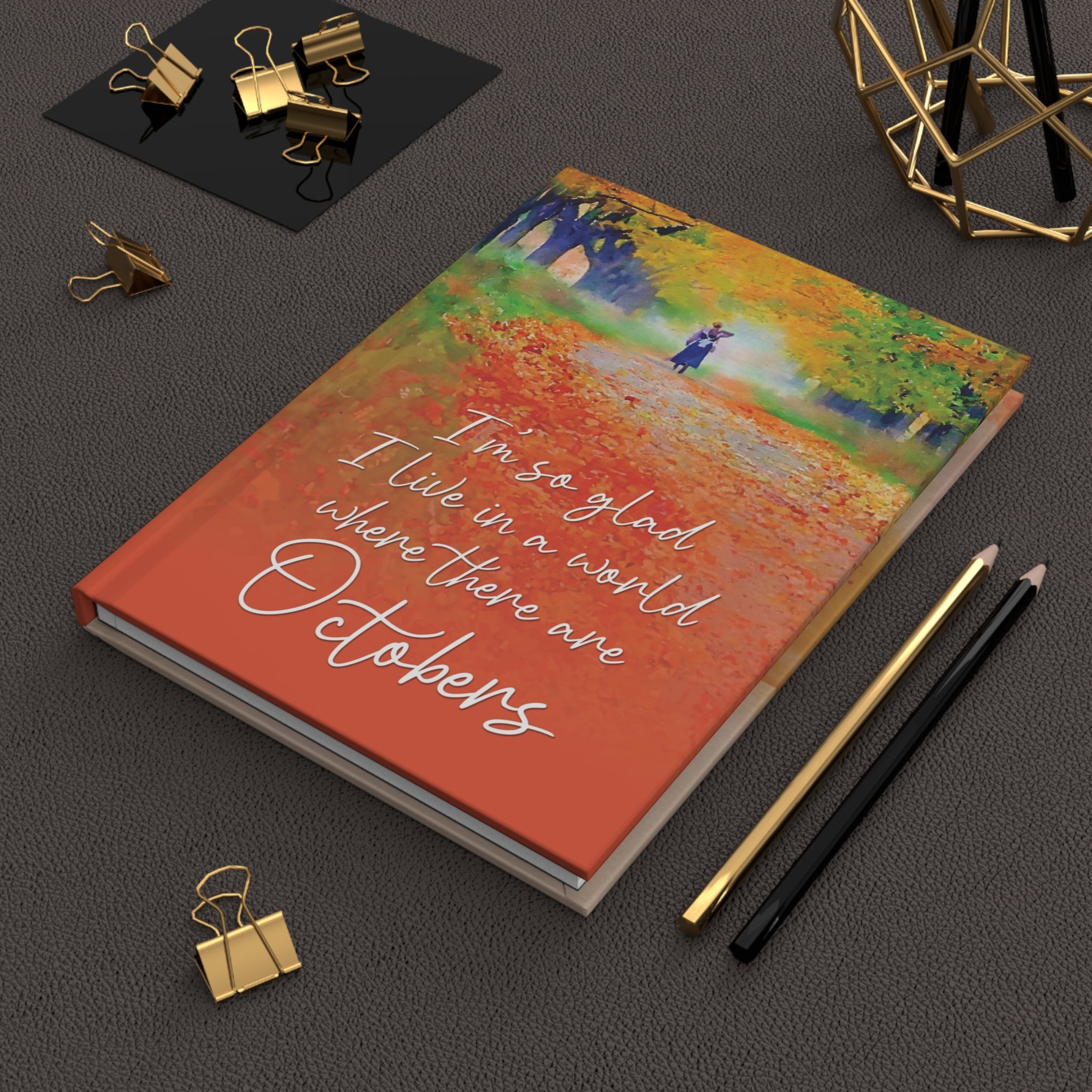 A World with Octobers Hardcover Journal