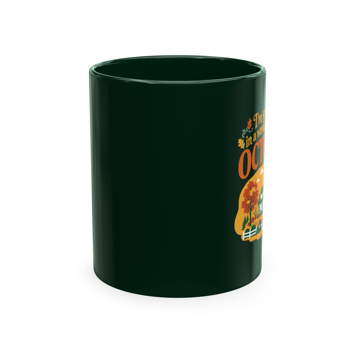 Vintage October Green Gables Ceramic Mug