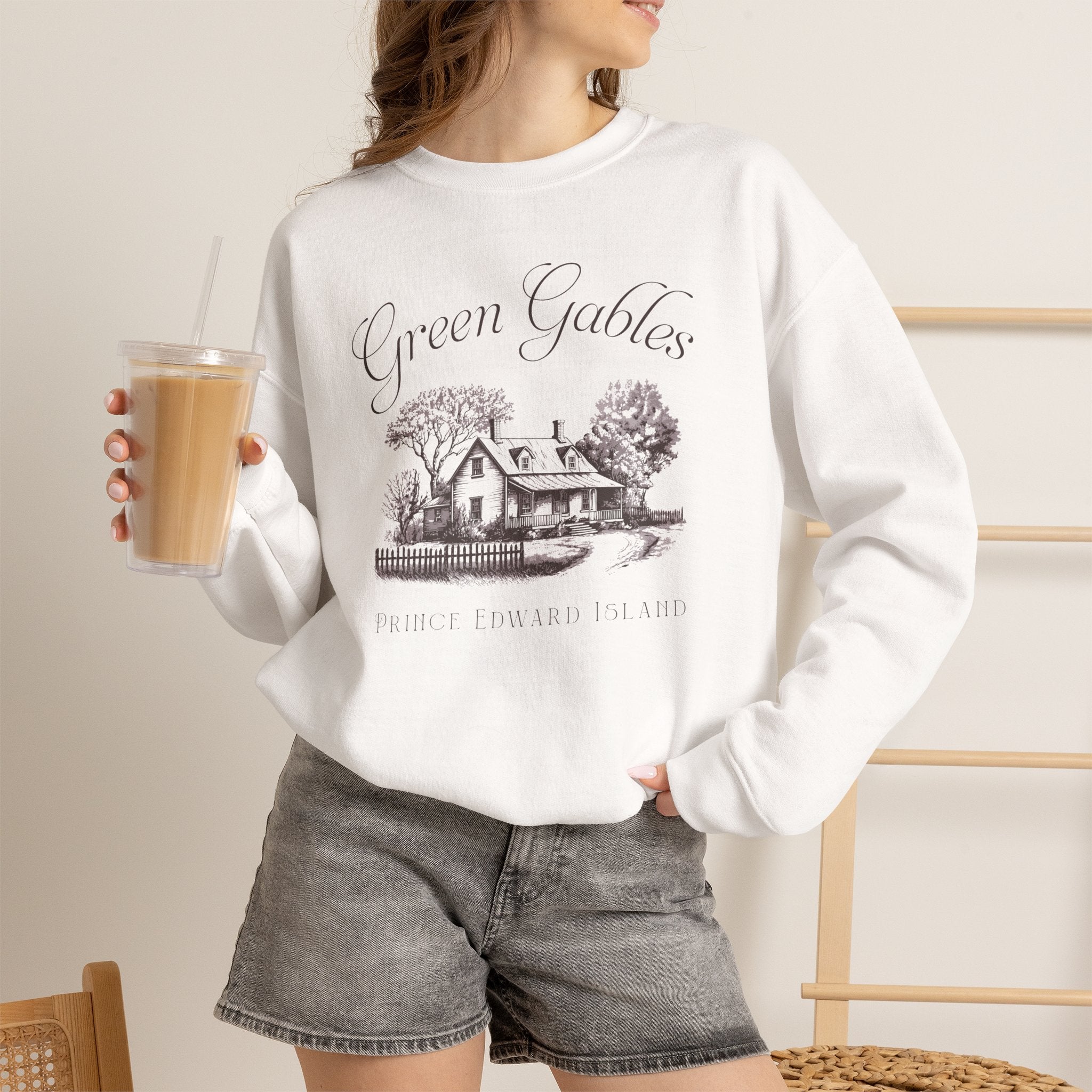 Vintage Green Gables Illustration Exclusive Sweatshirt