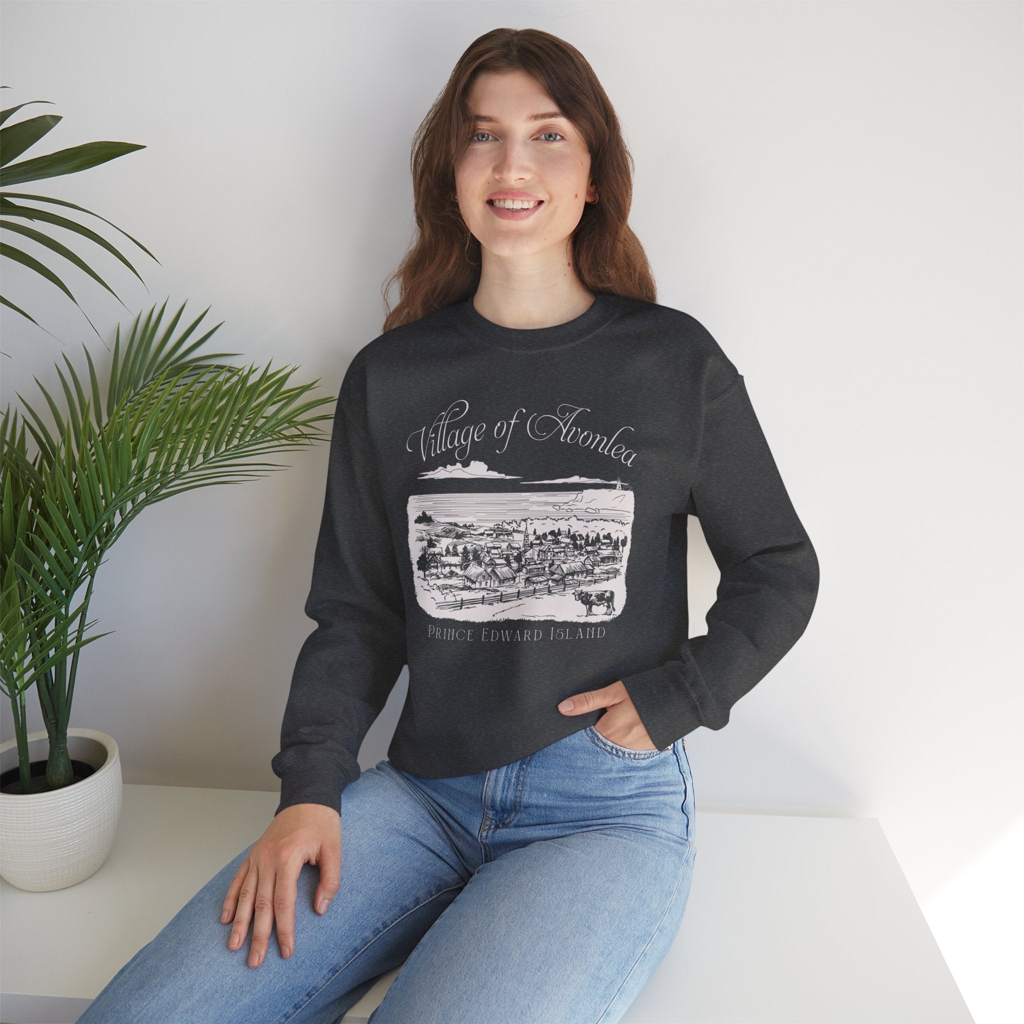 Vintage Village of Avonlea Illustration Sweatshirt