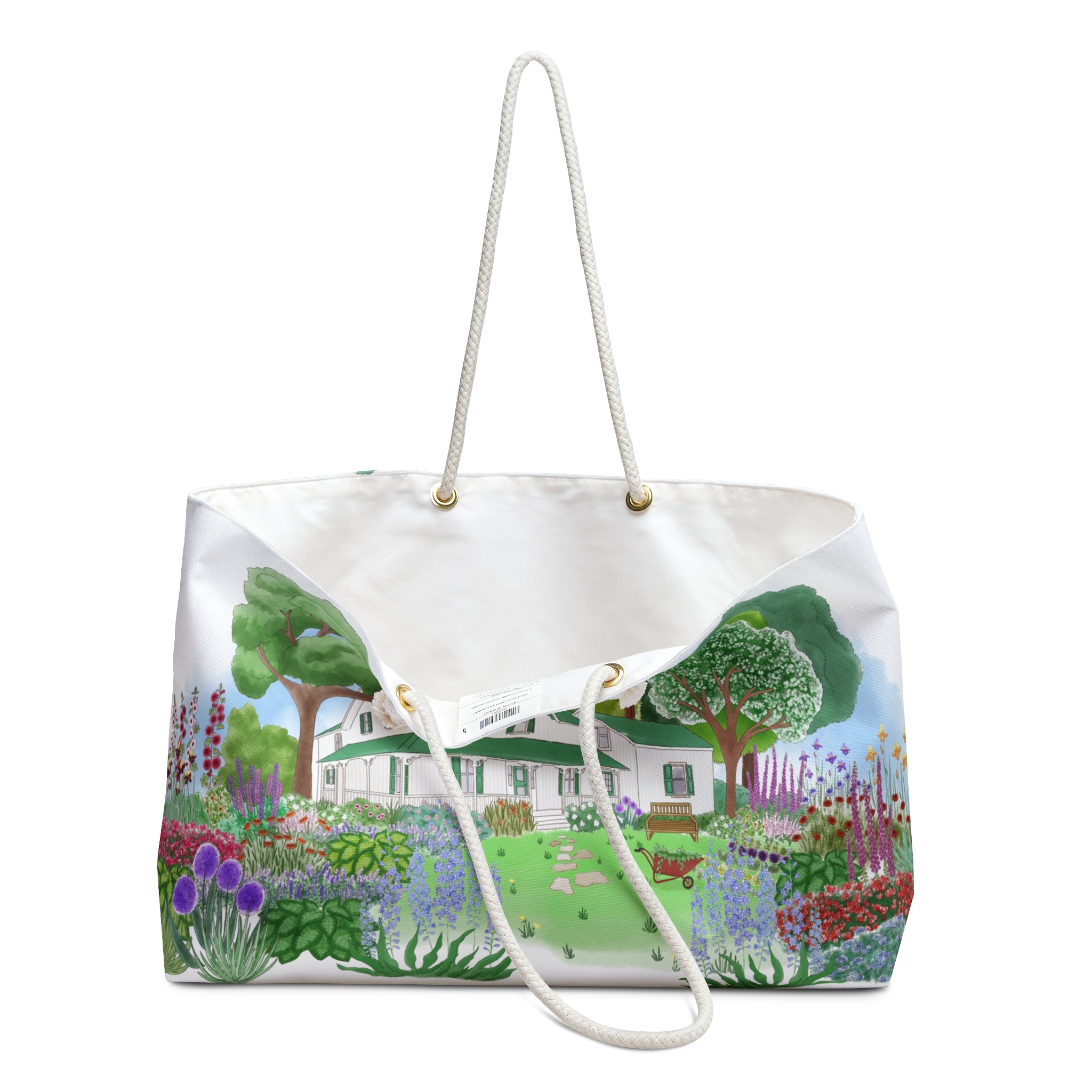 Green Gables Garden Oversized Tote Bag