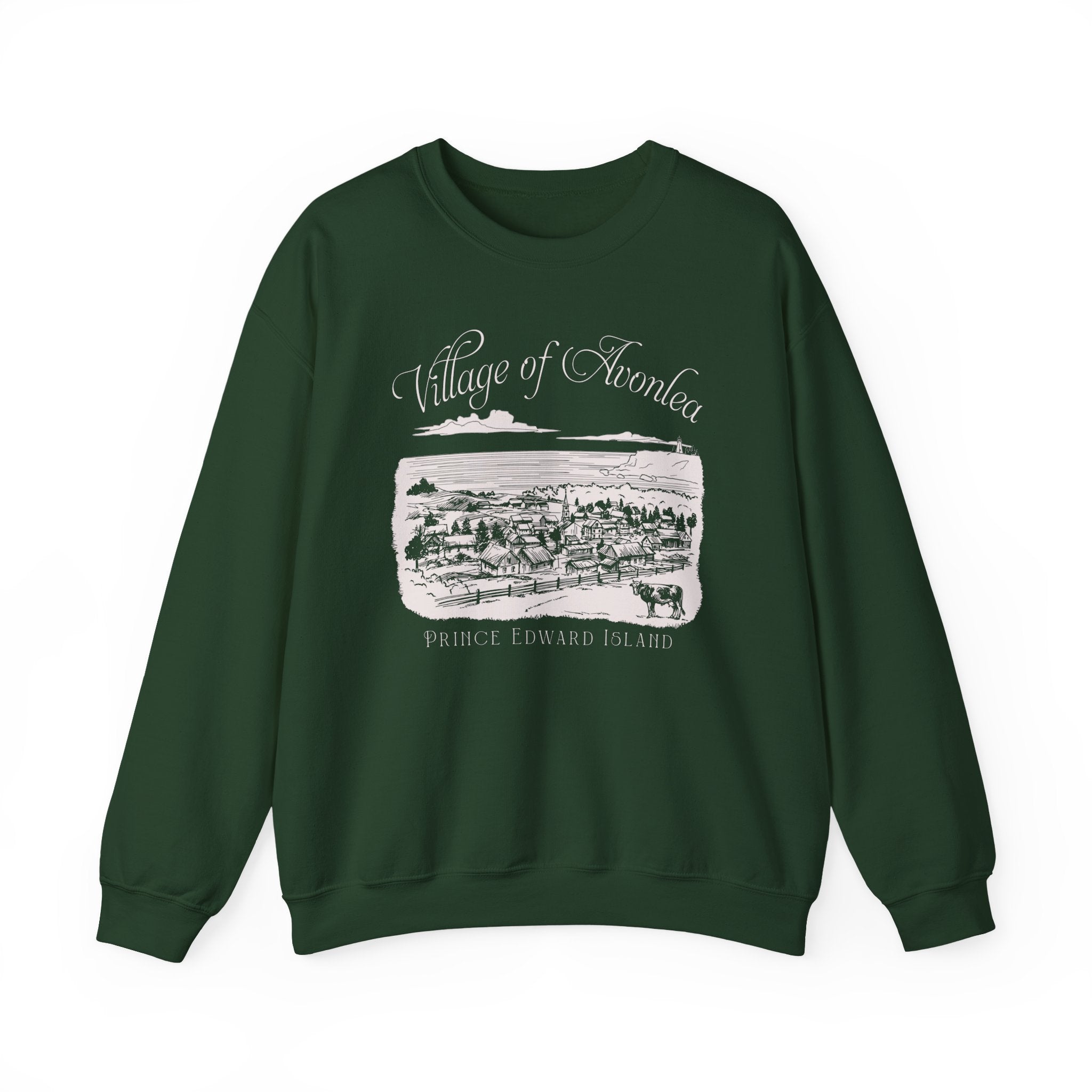 Vintage Village of Avonlea Illustration Sweatshirt
