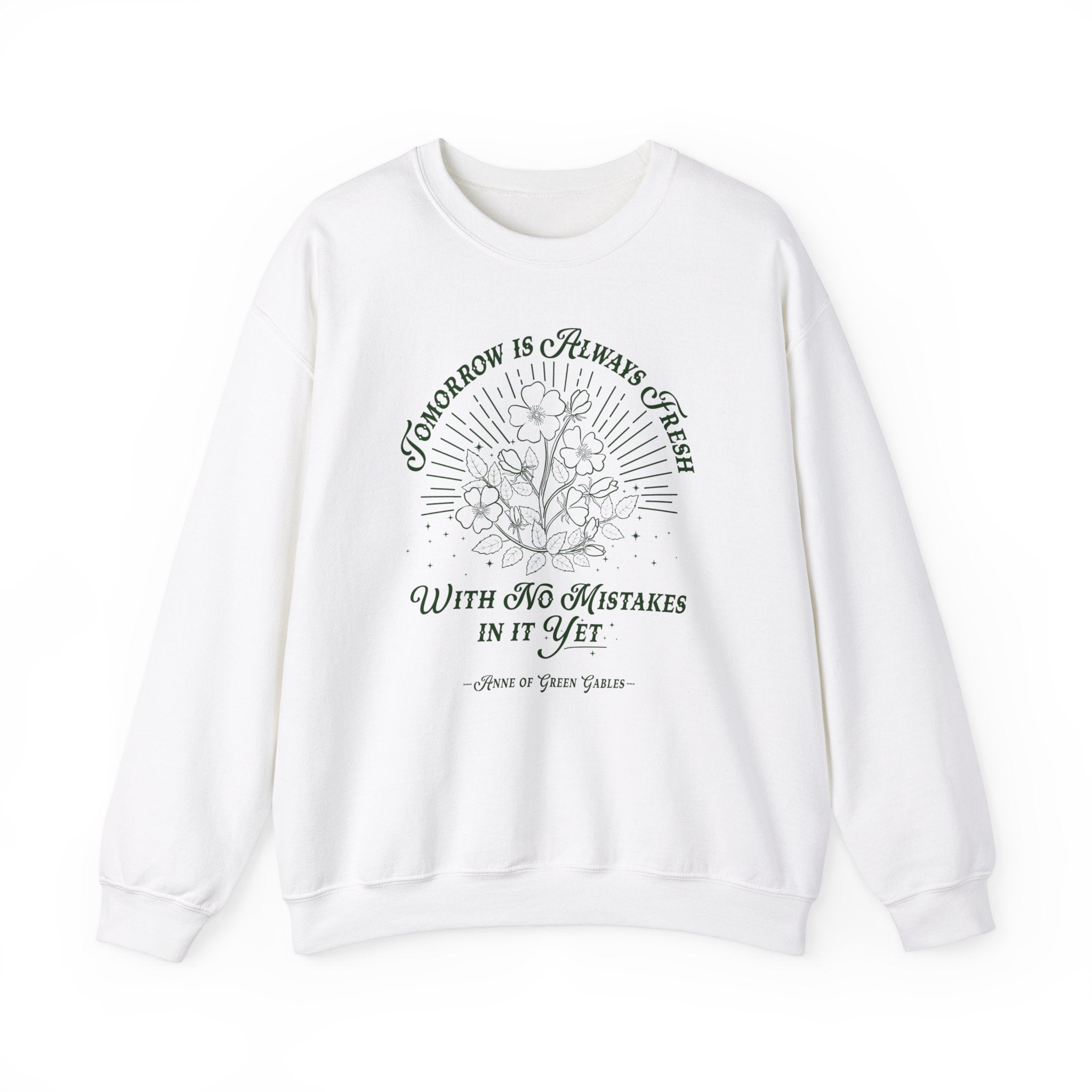 "Tomorrow Is Always Fresh" Graphic Crewneck Sweatshirt