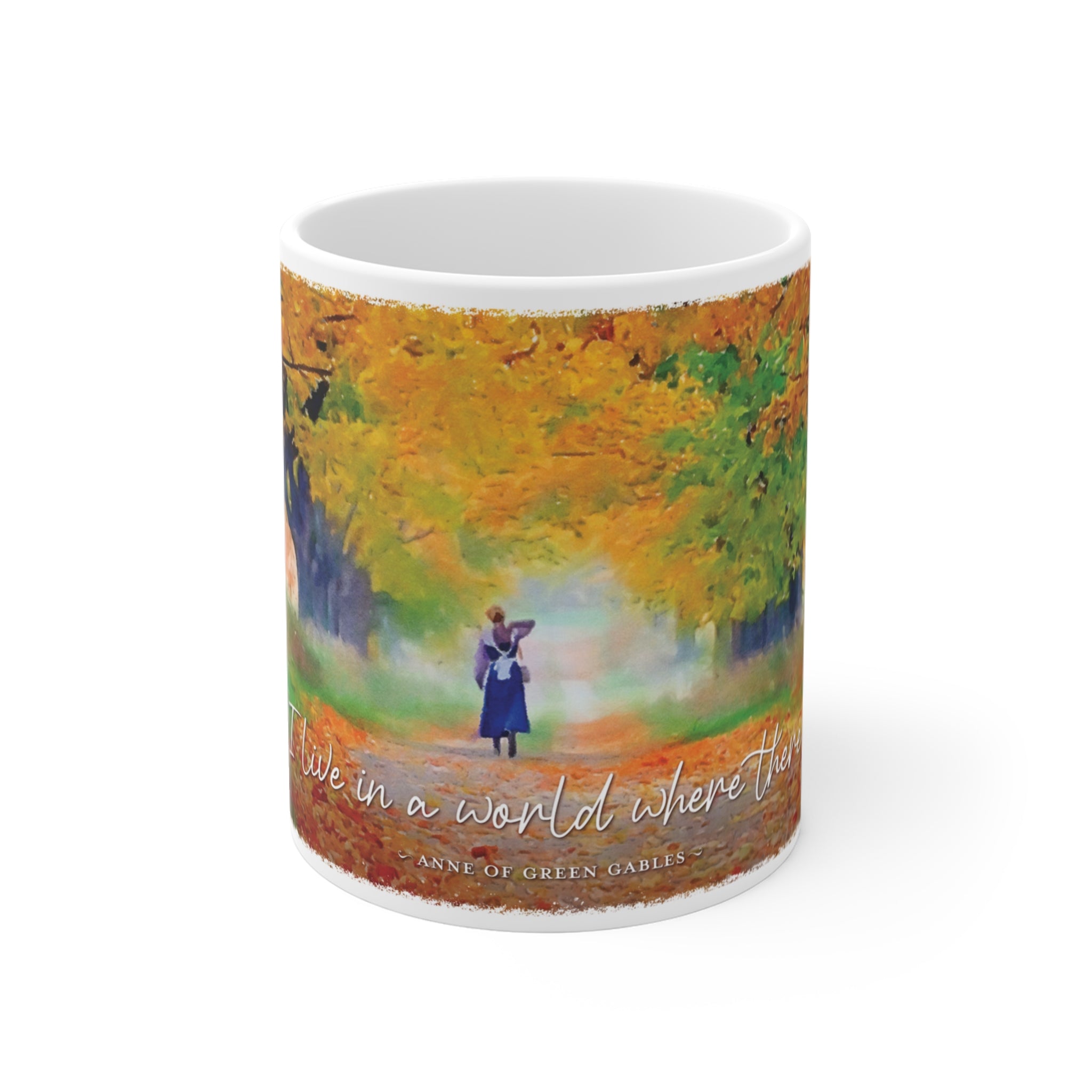 October Quote Watercolor Mug