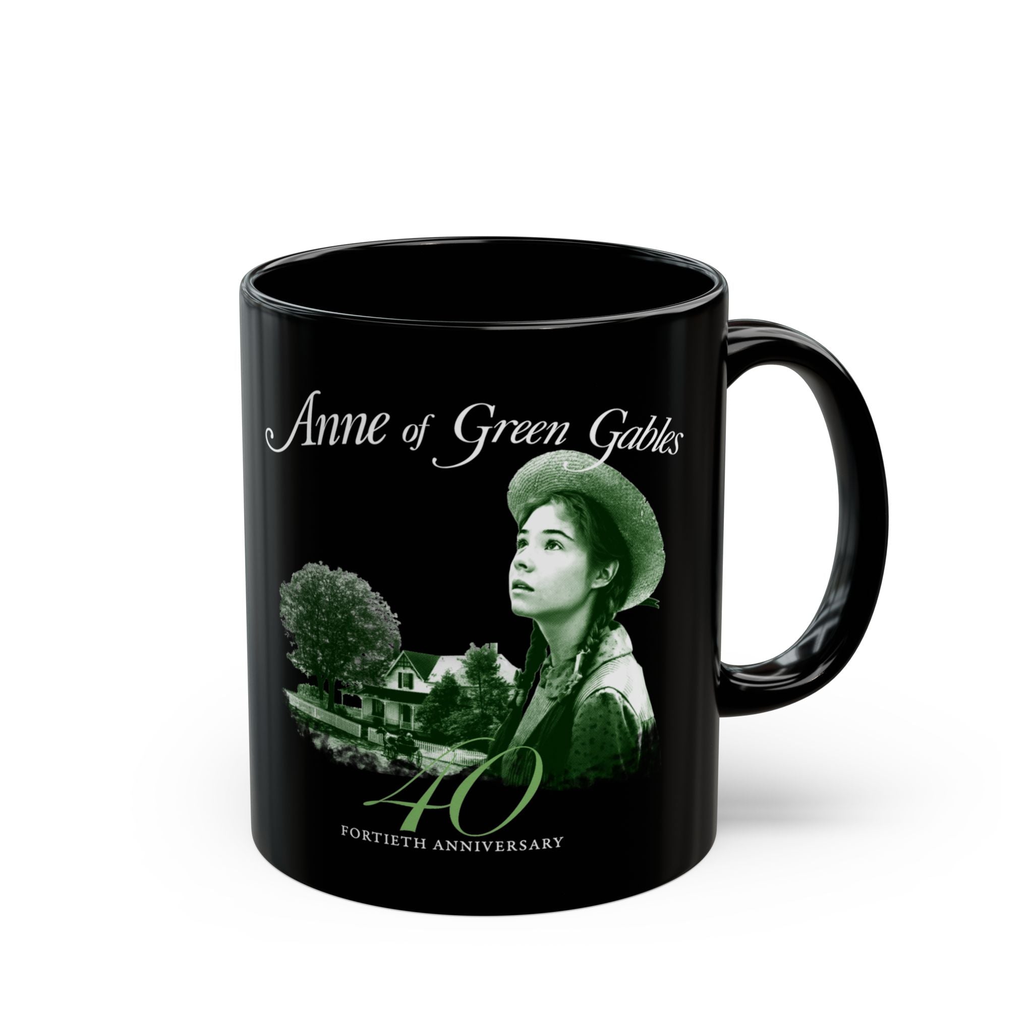 Anne of Green Gables 40th Anniversary Black Mug