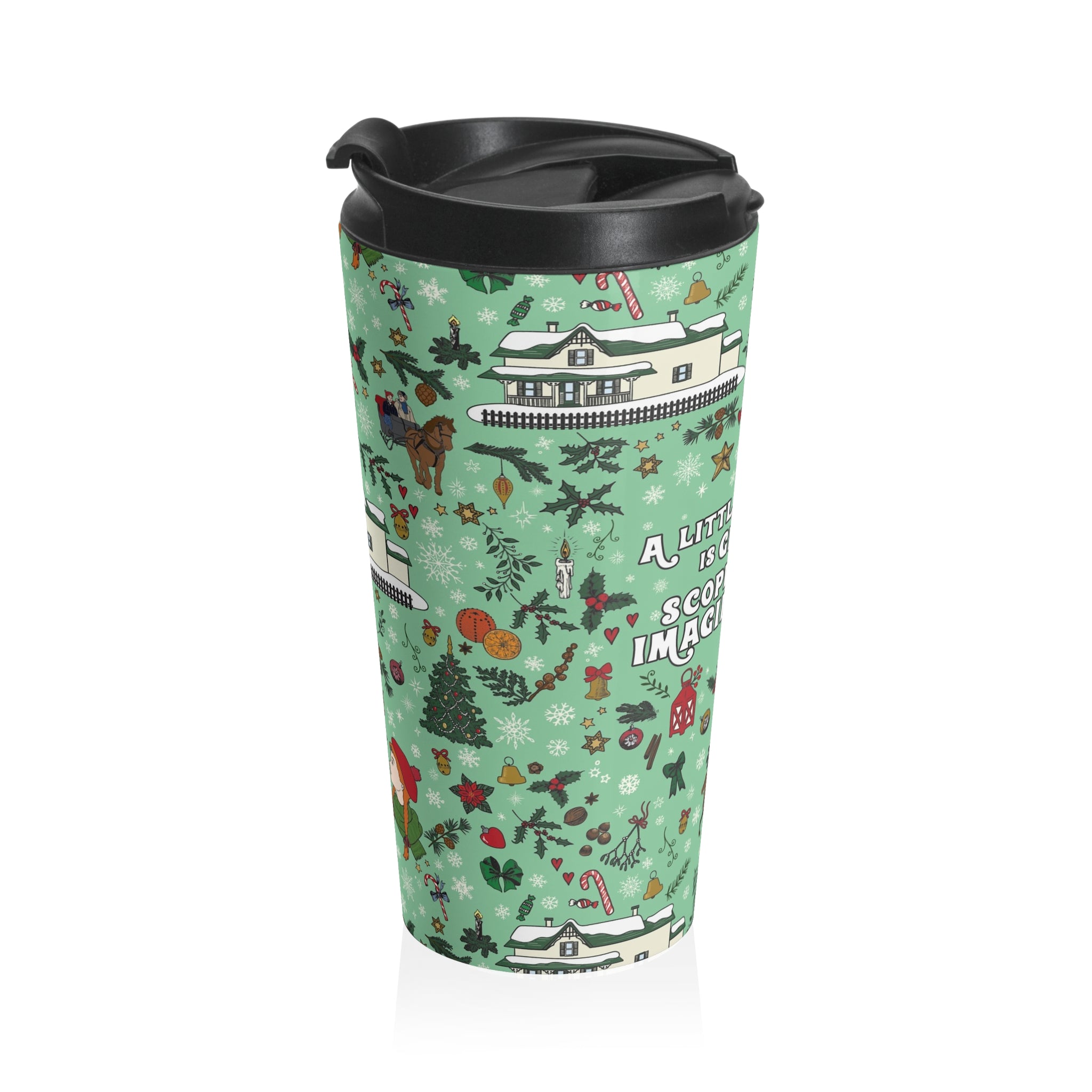 Spirit for the Imagination Mint Stainless Steel Travel Mug