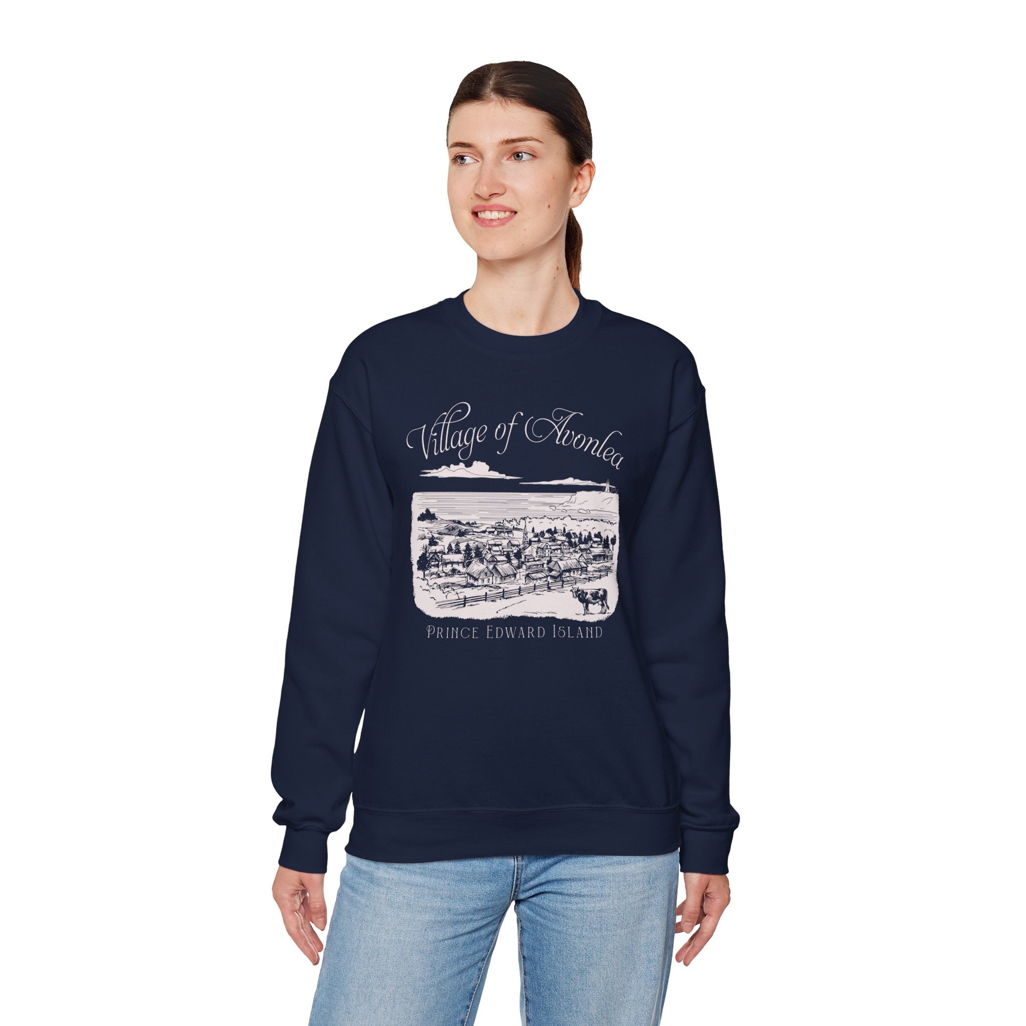 Vintage Village of Avonlea Illustration Sweatshirt