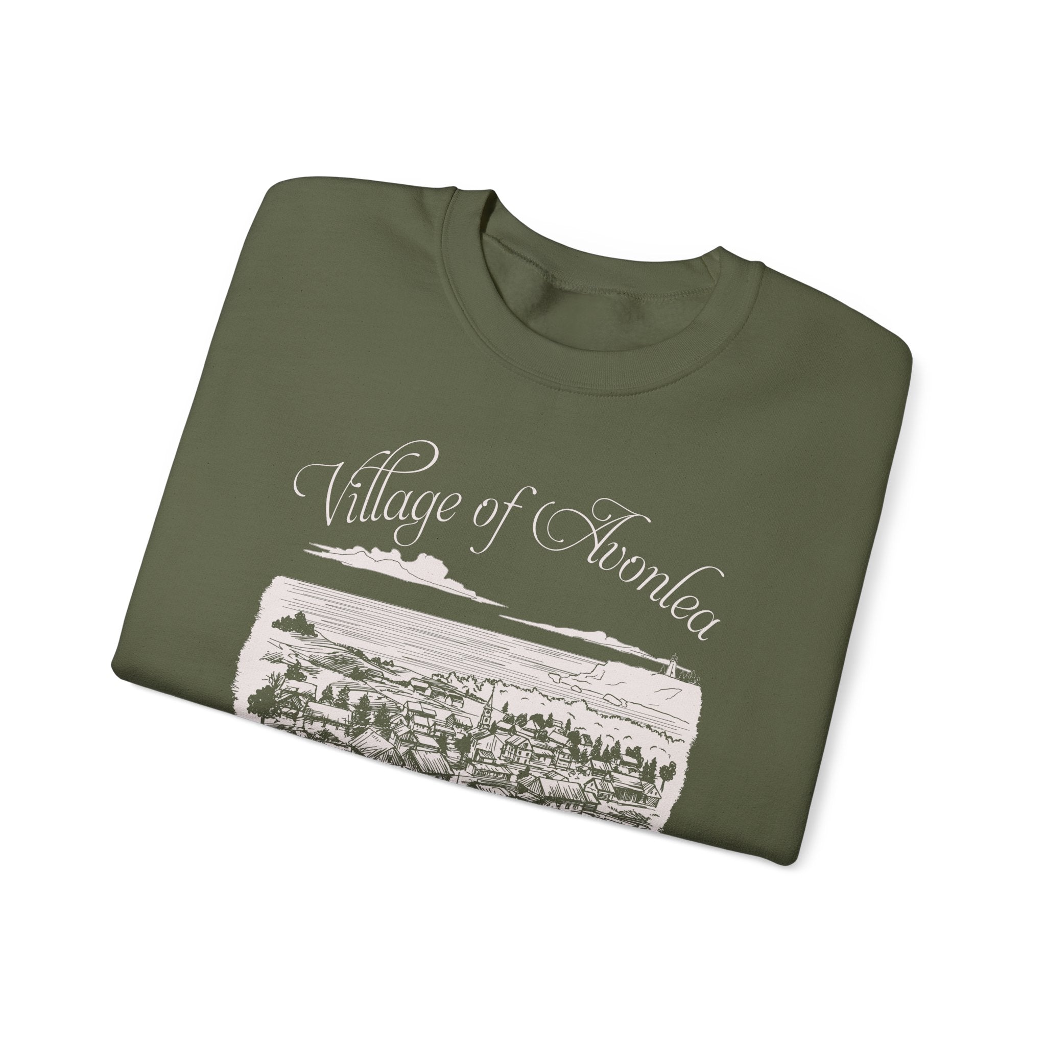 Vintage Village of Avonlea Illustration Sweatshirt