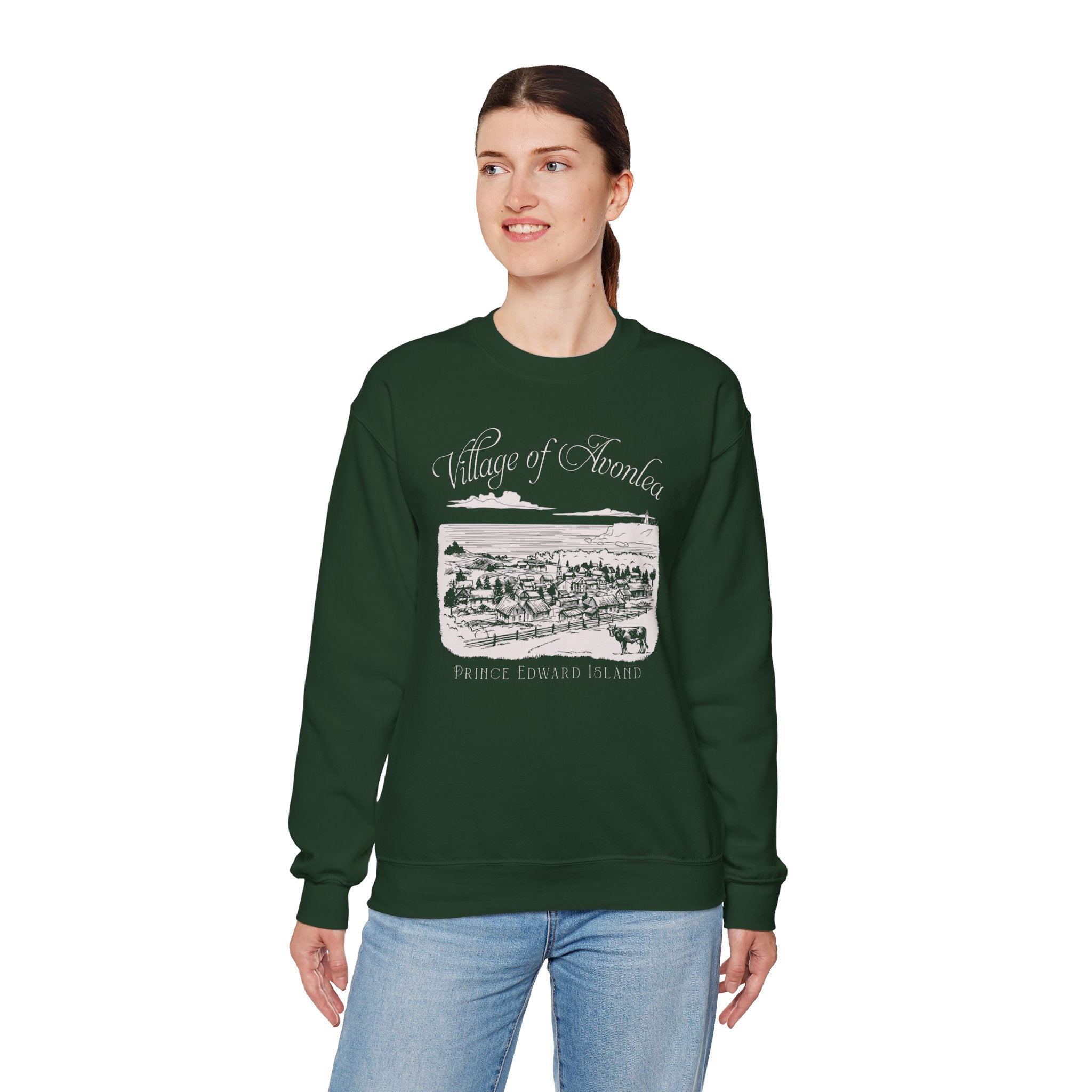 Vintage Village of Avonlea Illustration Sweatshirt