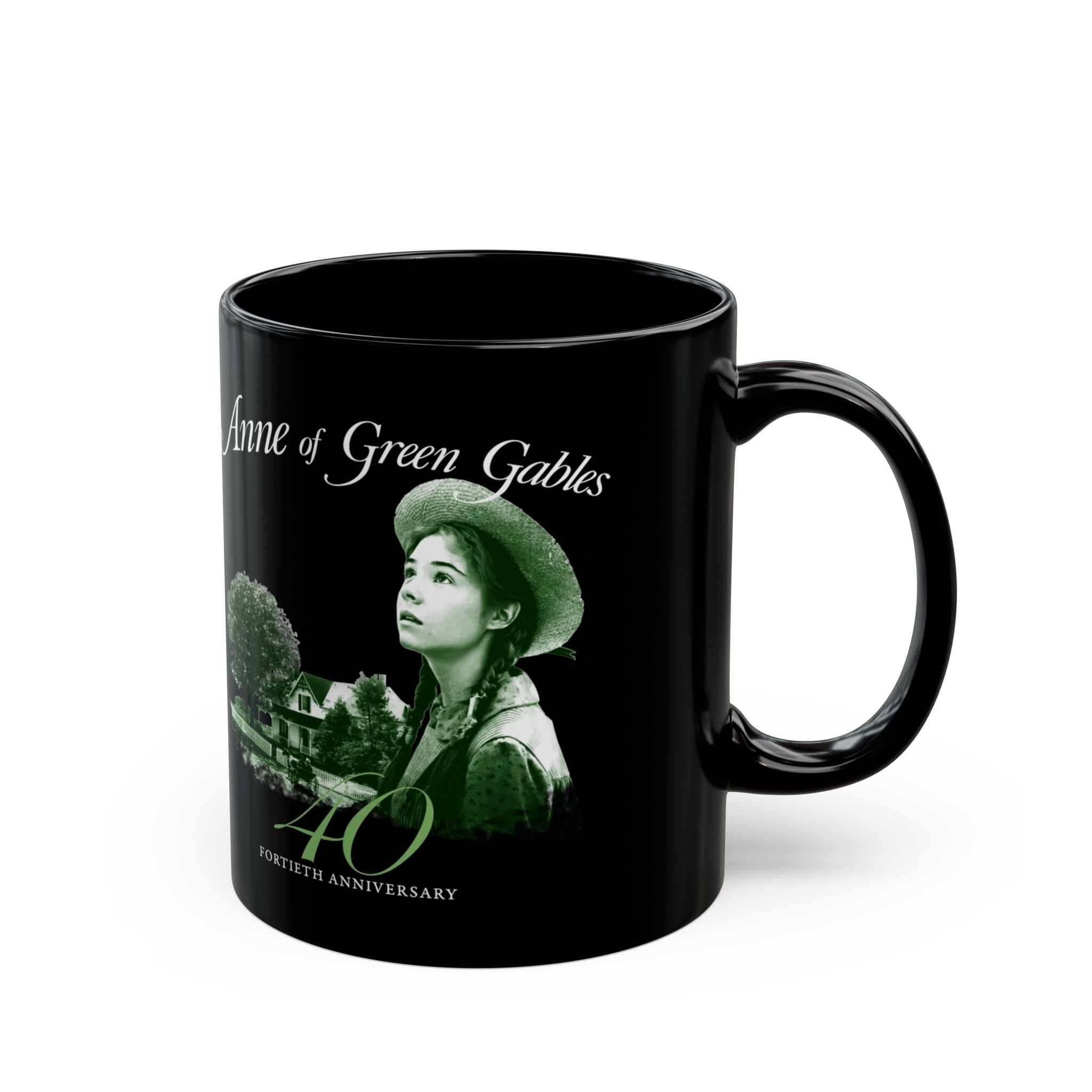 Anne of Green Gables 40th Anniversary Black Mug