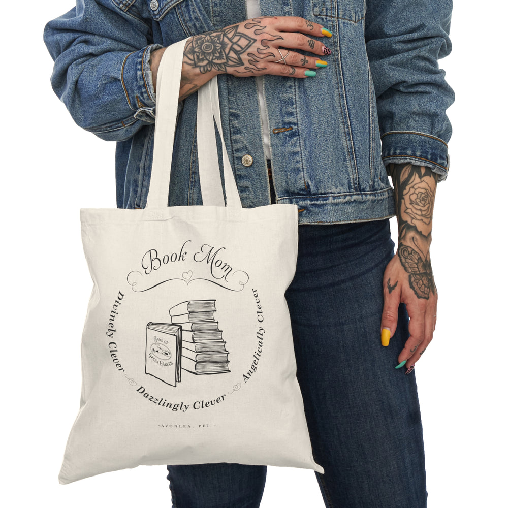 Clever Book Mom Tote Bag
