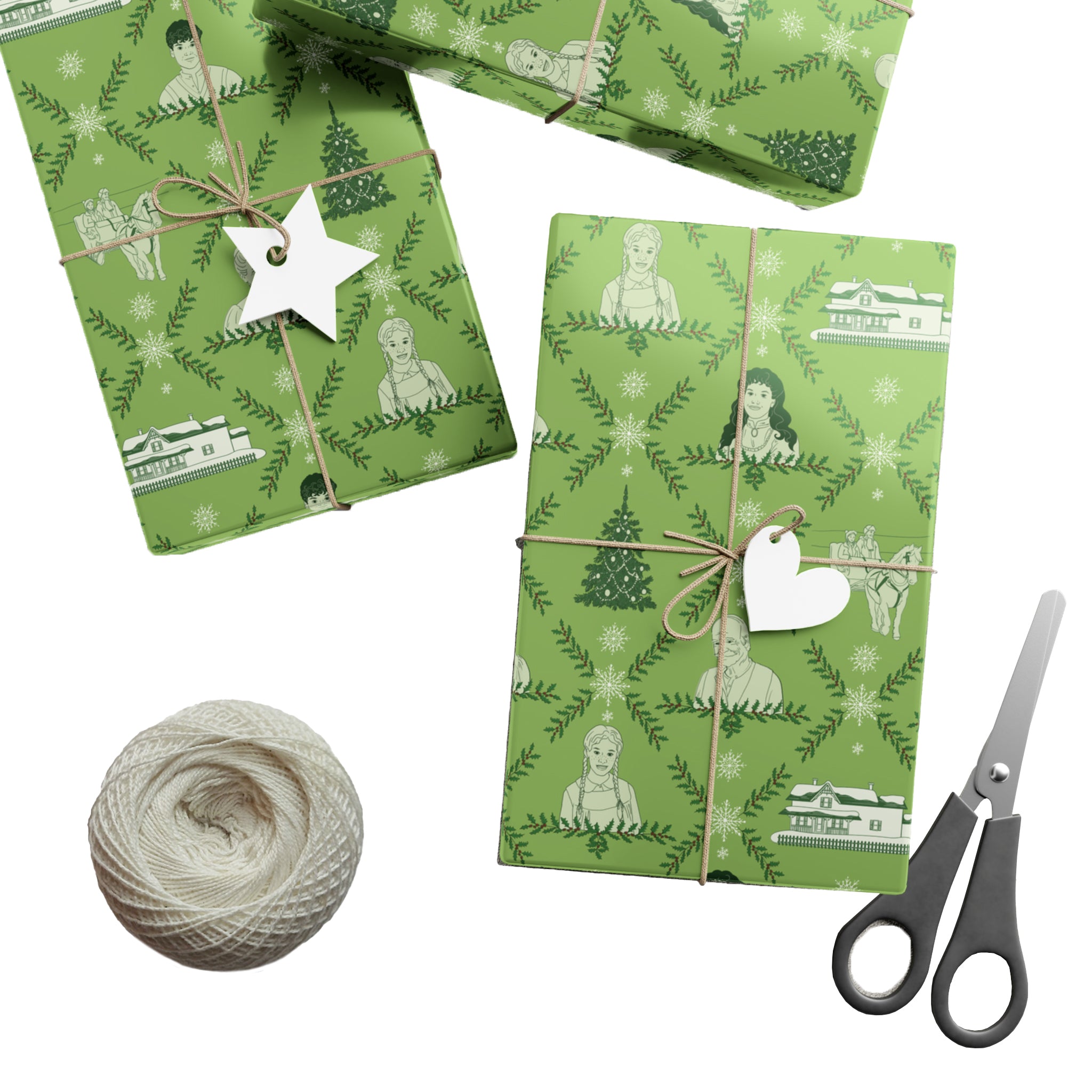 Anne of Green Gables Portrait Print Wrapping Paper