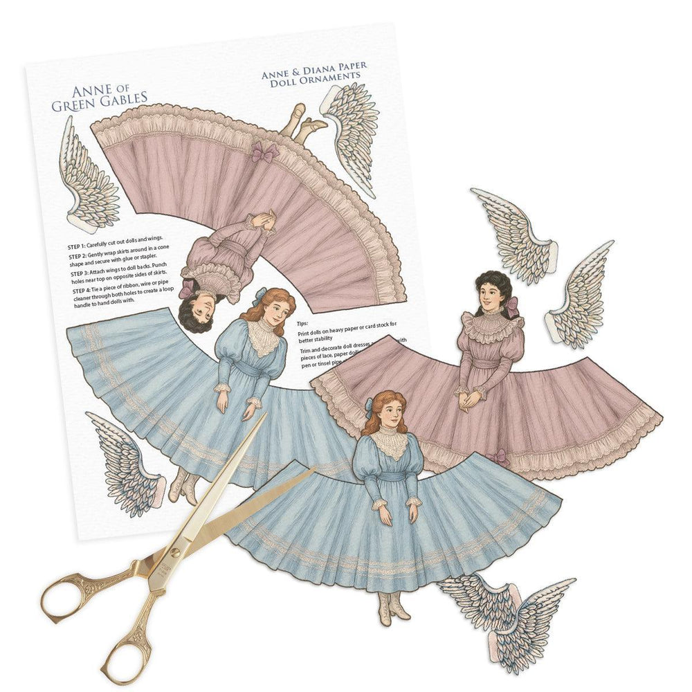 FREE Anne of Green Gables Edwardian Paper Dolls DIY