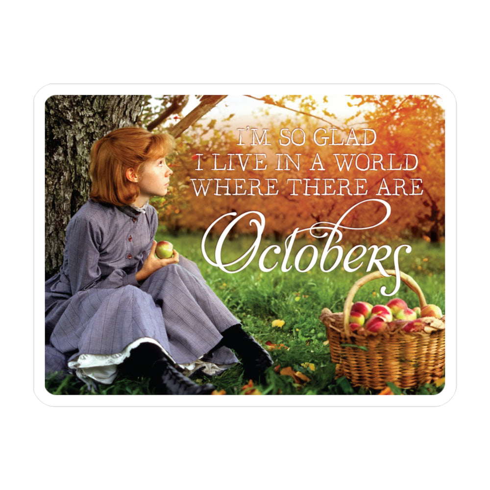 A World With Octobers Vinyl Sticker