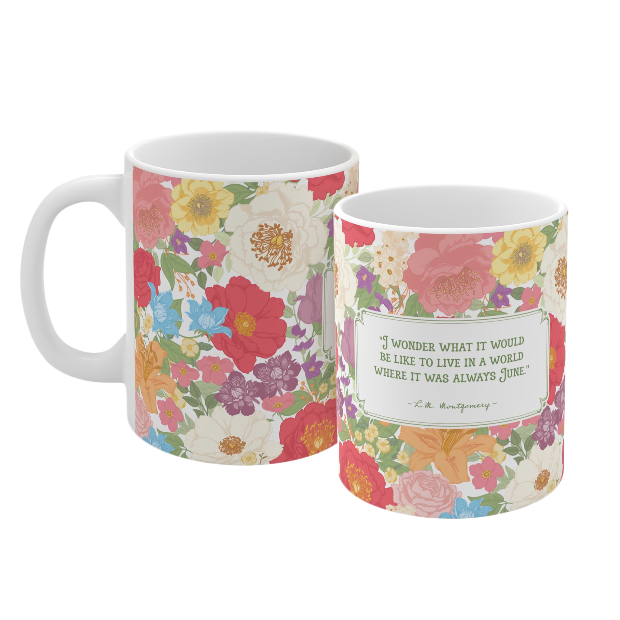 Anne of Green Gables June Quote Floral Mug