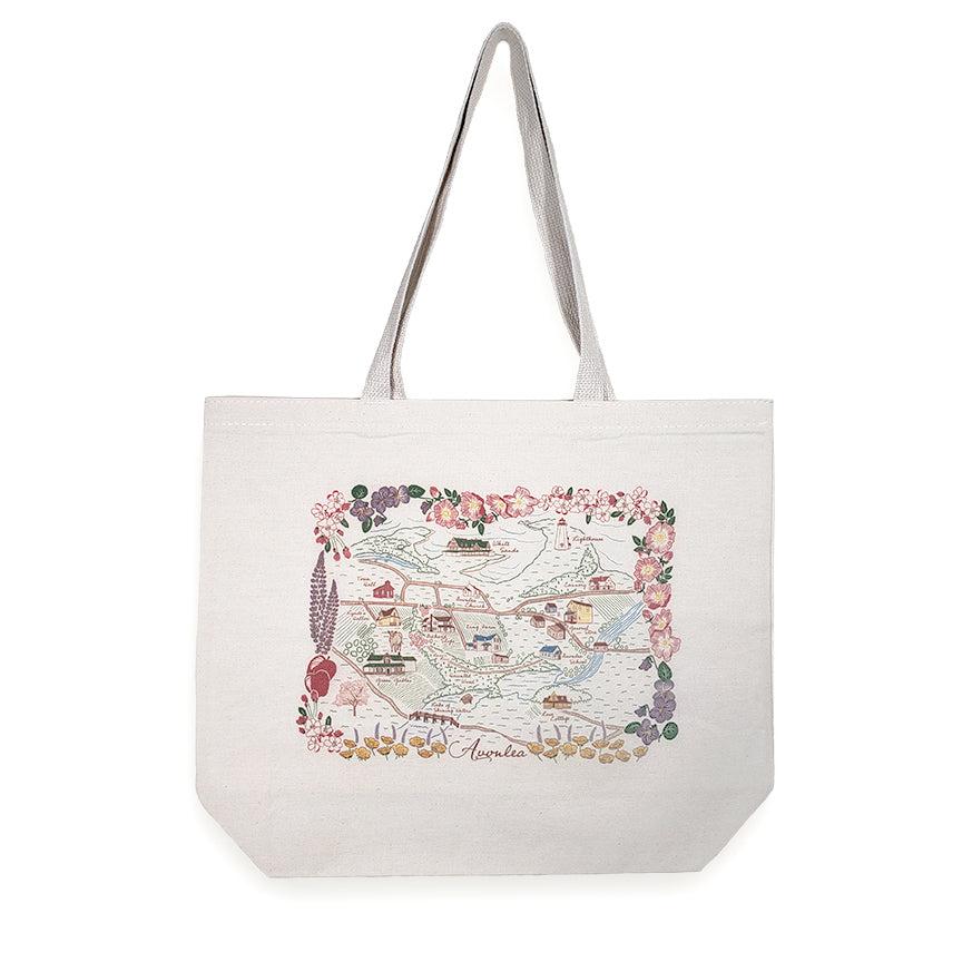 The "Avonlea" Illustrated Map Tote Bag