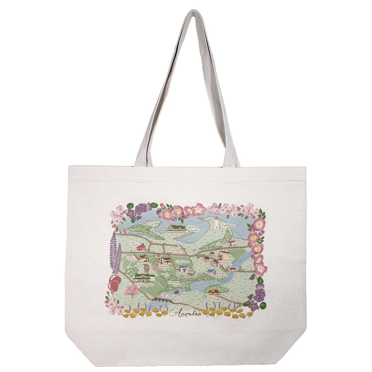 The "Avonlea" Illustrated Map Tote Bag