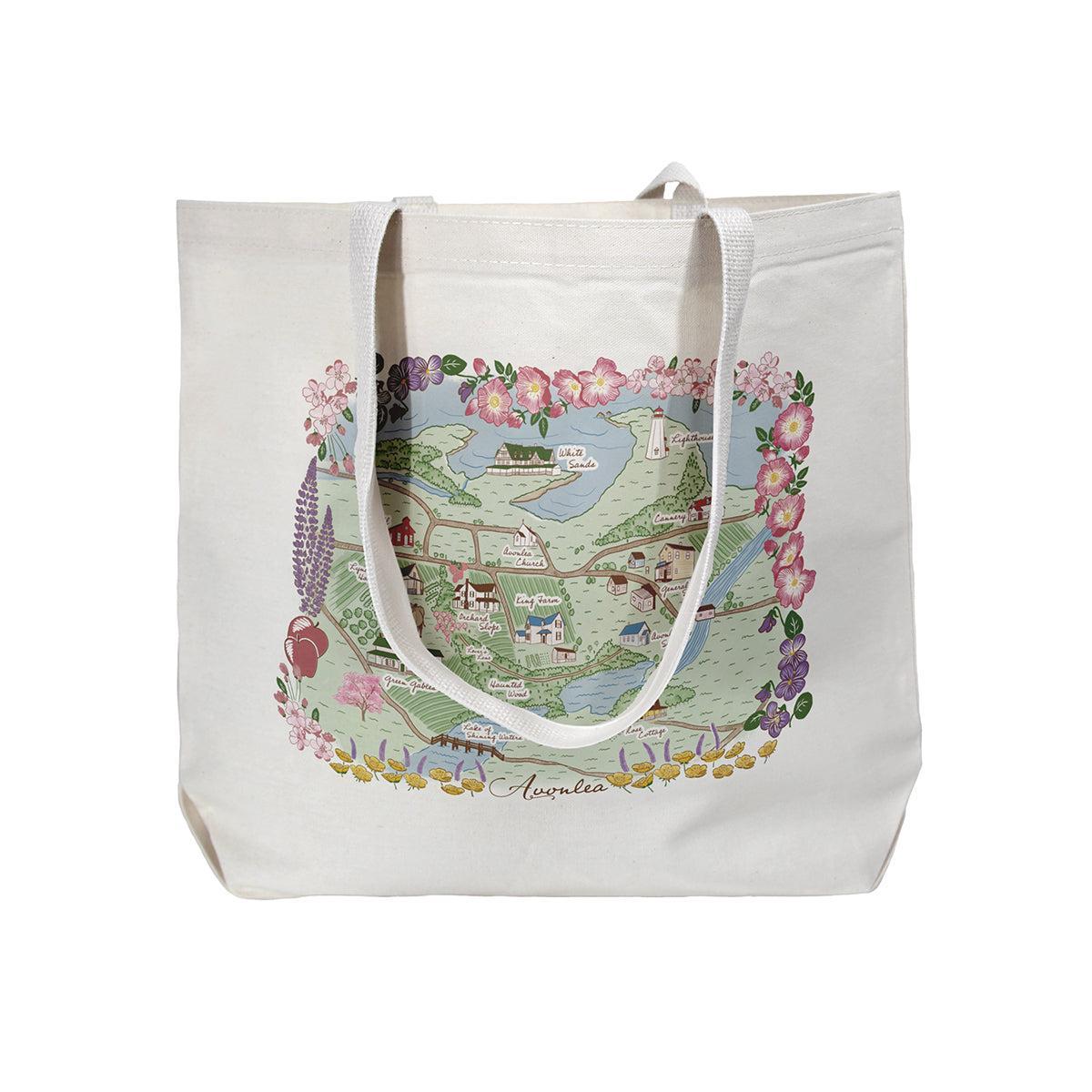The "Avonlea" Illustrated Map Tote Bag