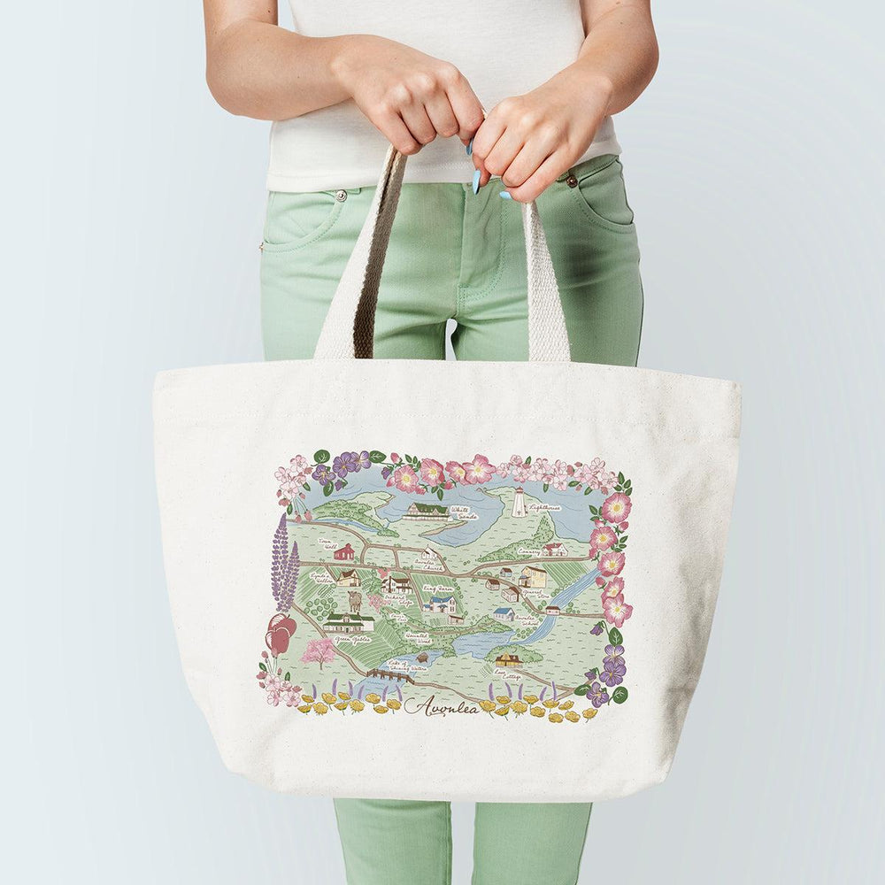 The "Avonlea" Illustrated Map Tote Bag