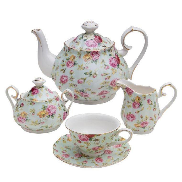 Barry's Picnic - Blue Cottage 11 Piece Tea Set
